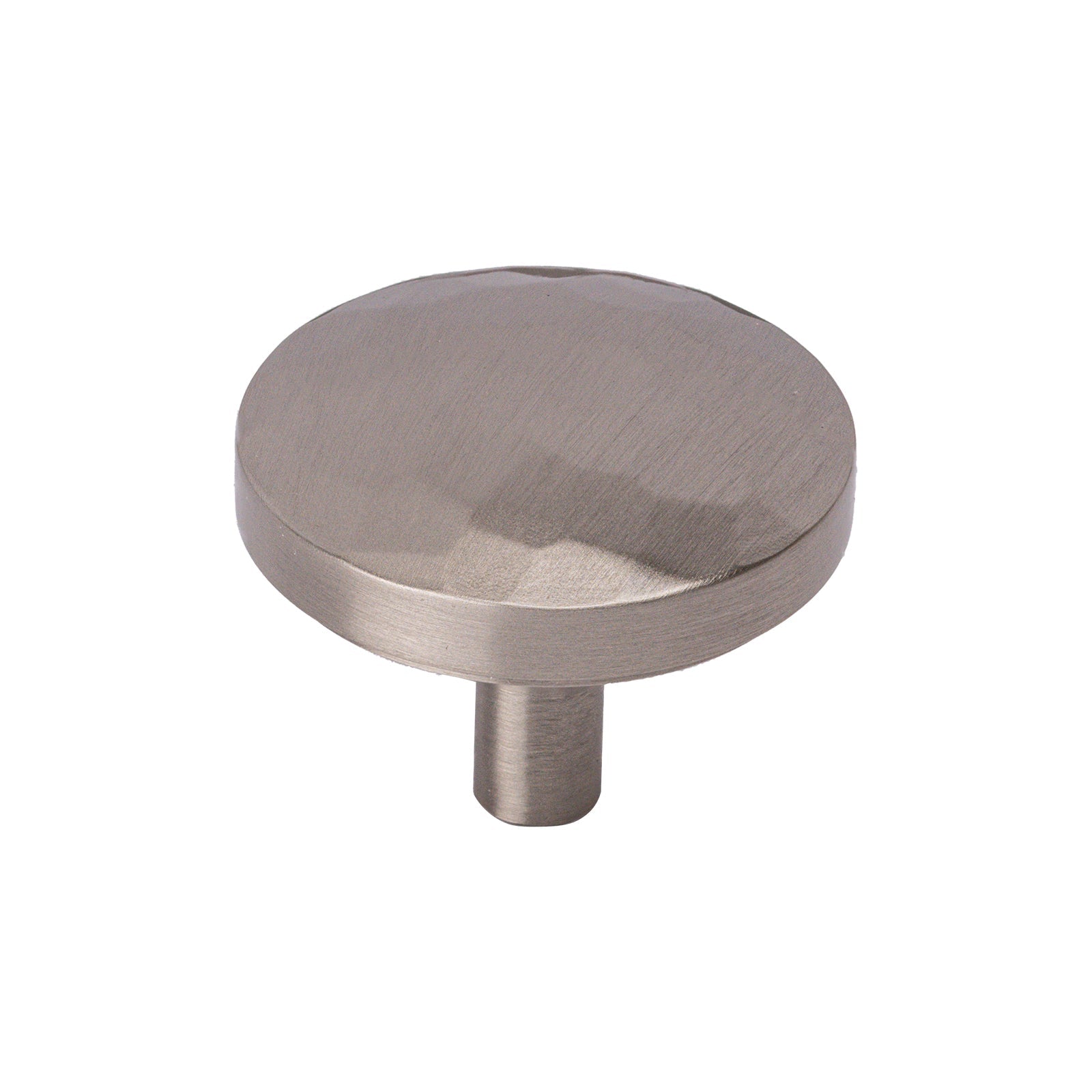 satin nickel beaten cupboard knob, kitchen cabinet knobs