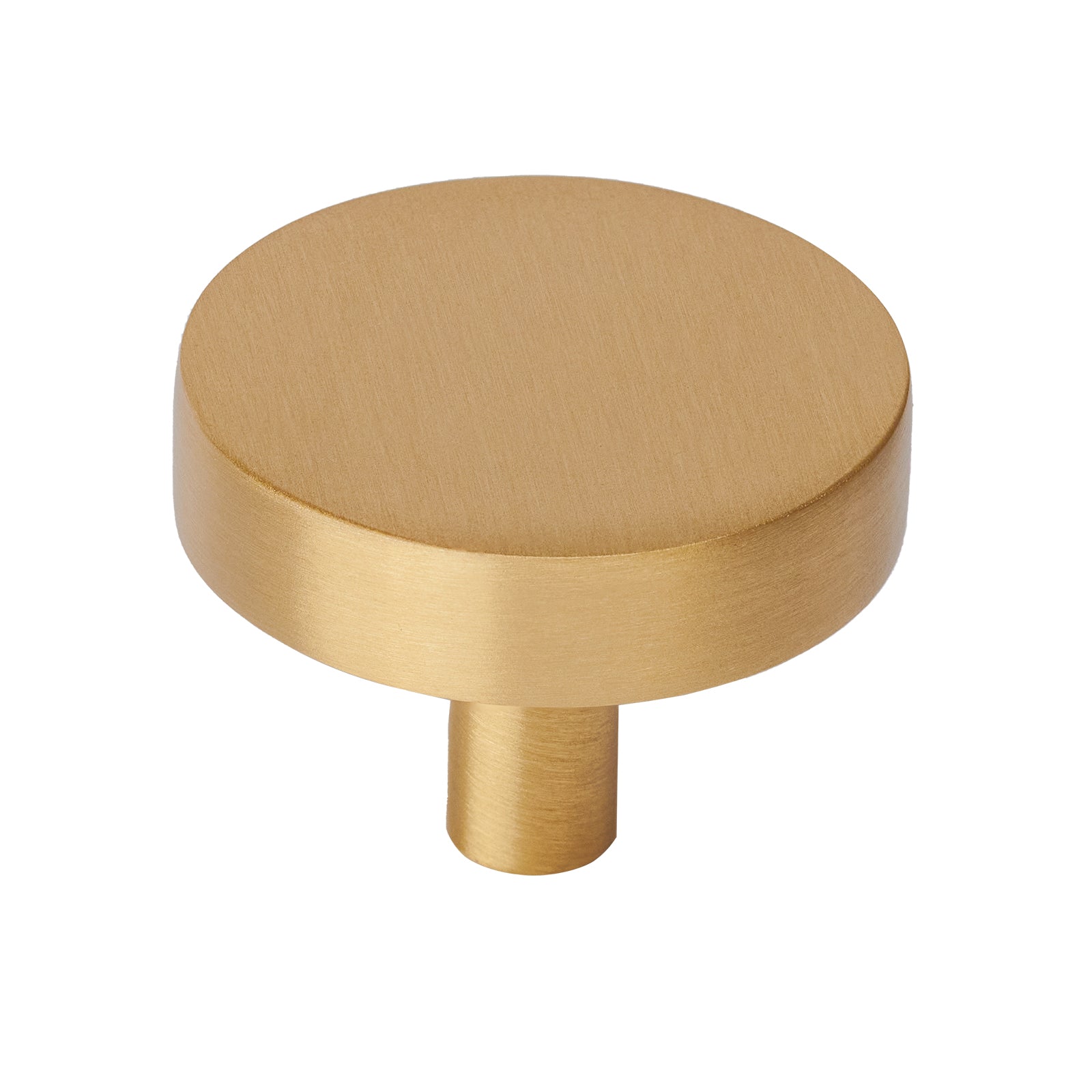 satin brass cupboard knob