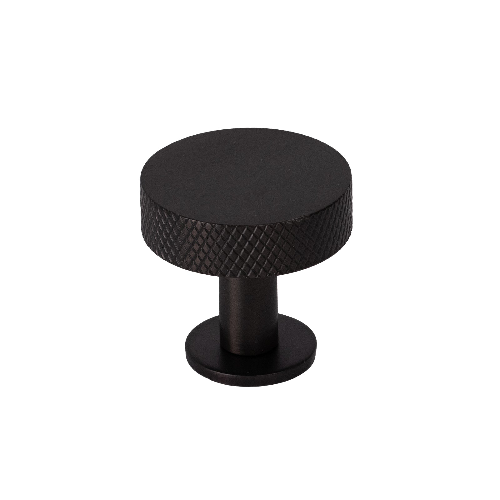 bronze knurled cabinet knob on rose SHOW