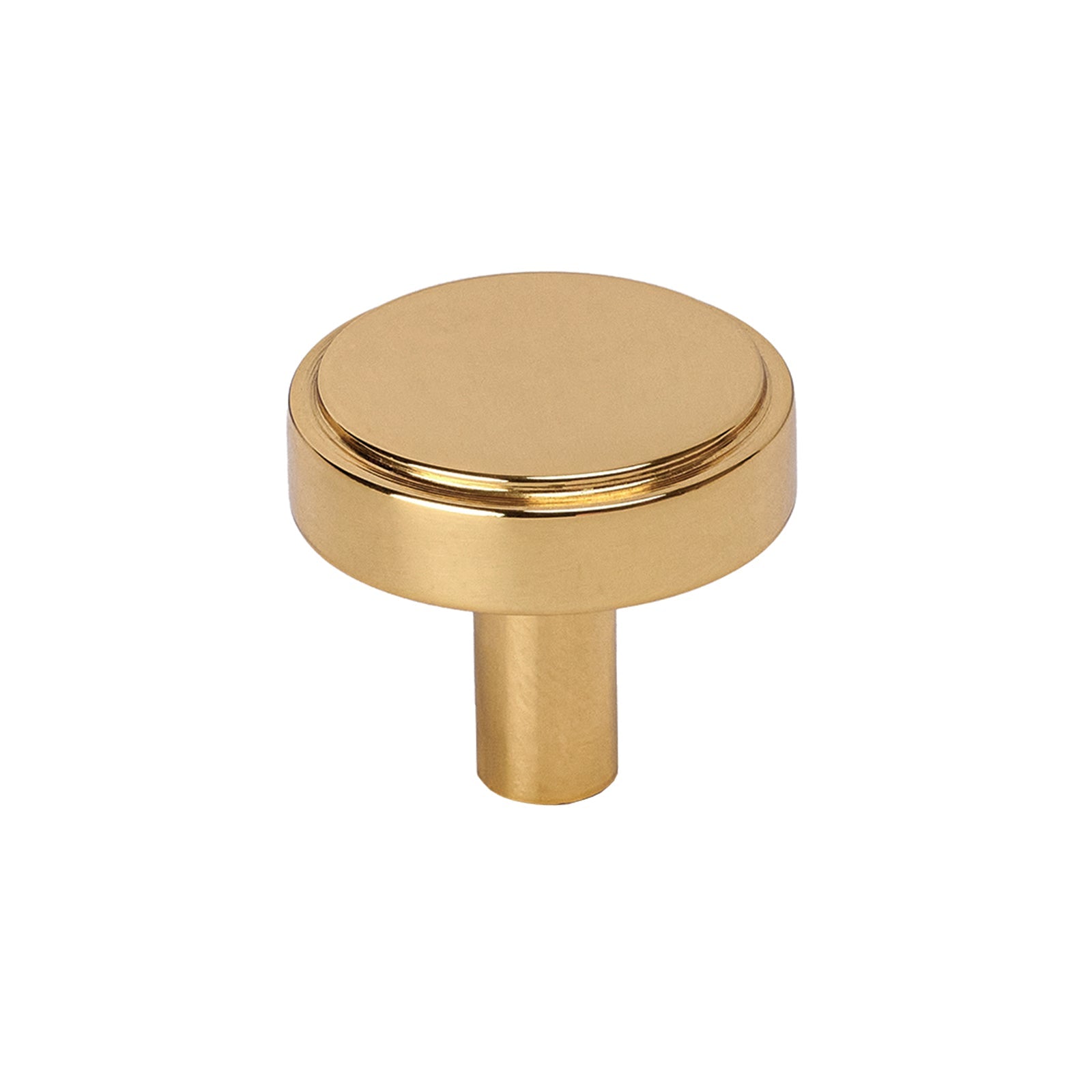 satin brass stepped disc cabinet knobs, kitchen cupboard knobs SHOW