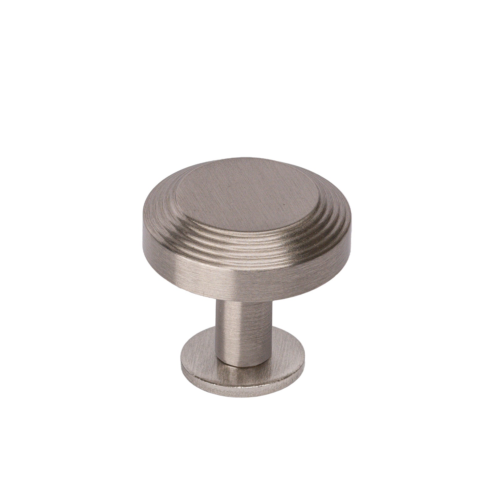 satin nickel ridge cabinet knobs on rose SHOW