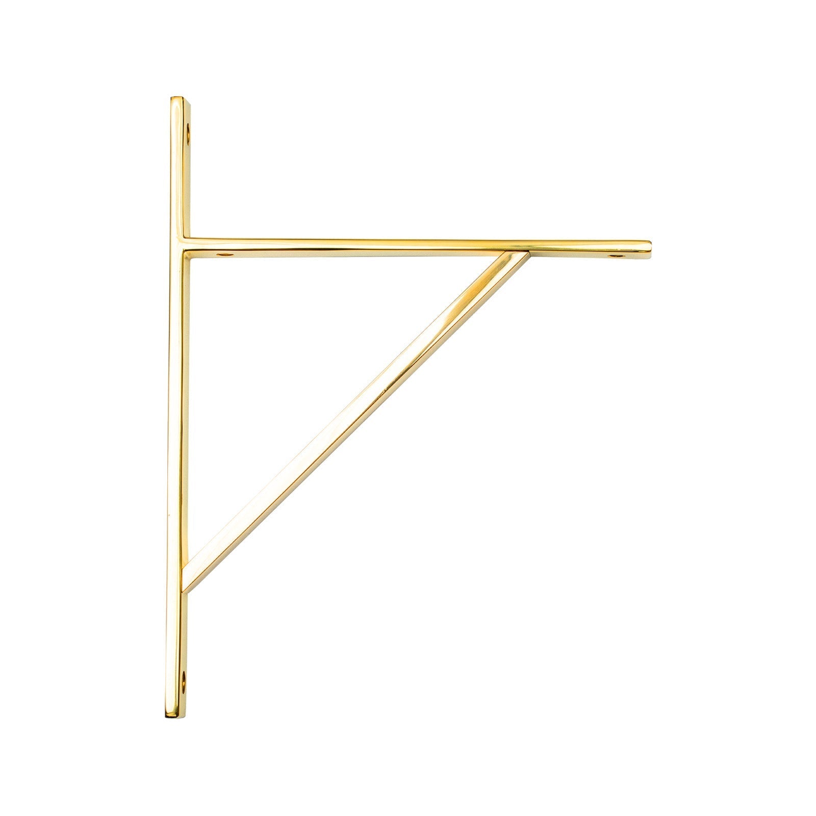 260mm Polished Brass Chalfont Shelf Bracket