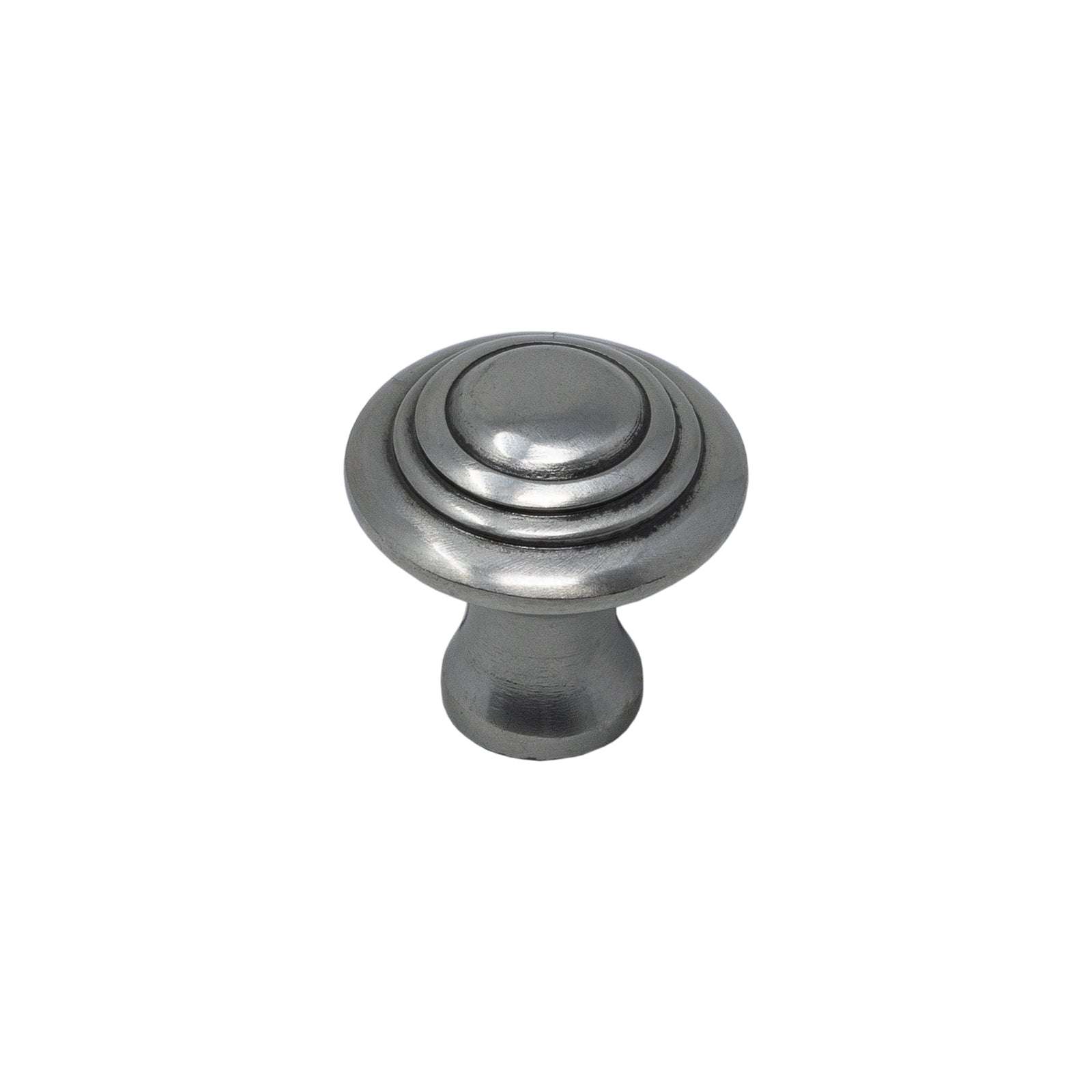 Small cast iron ringed cupboard knob SHOW