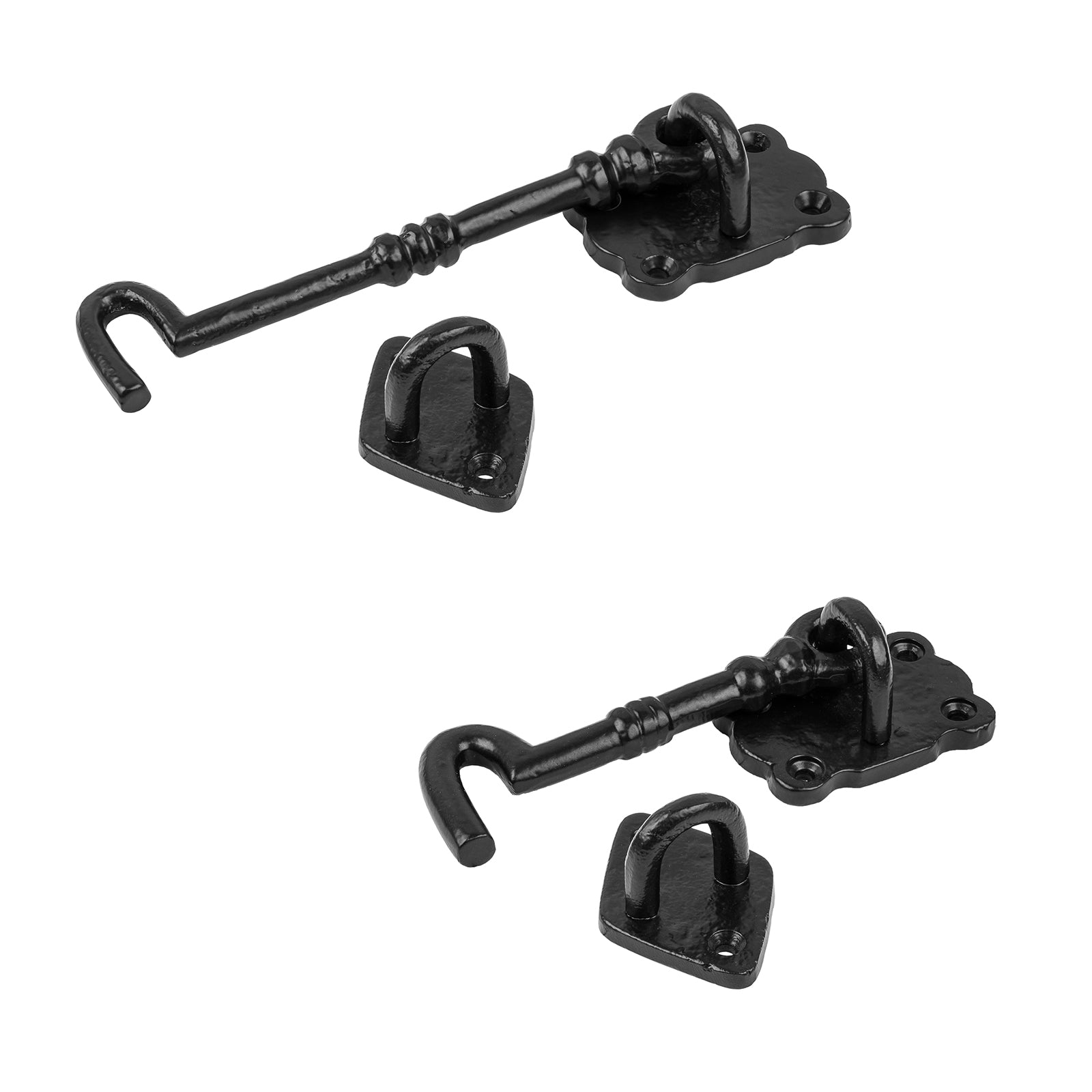 gate hook cast iron, Tudor Cabin Hooks | Traditional black cast iron gate hardware