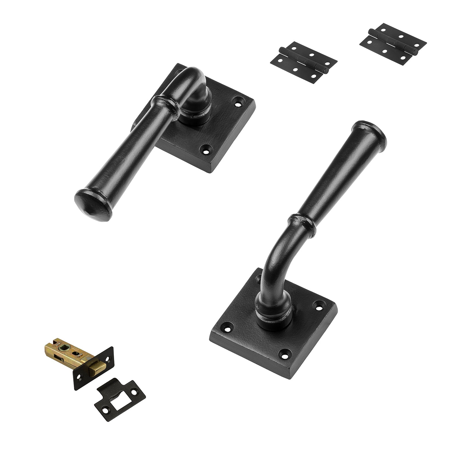 black door handle latch set SHOW