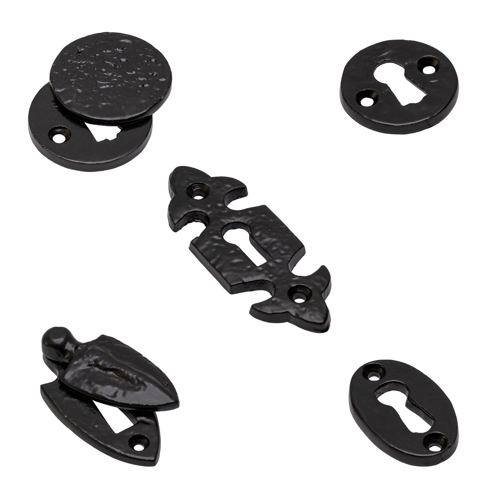 Black Cast Iron Escutcheons