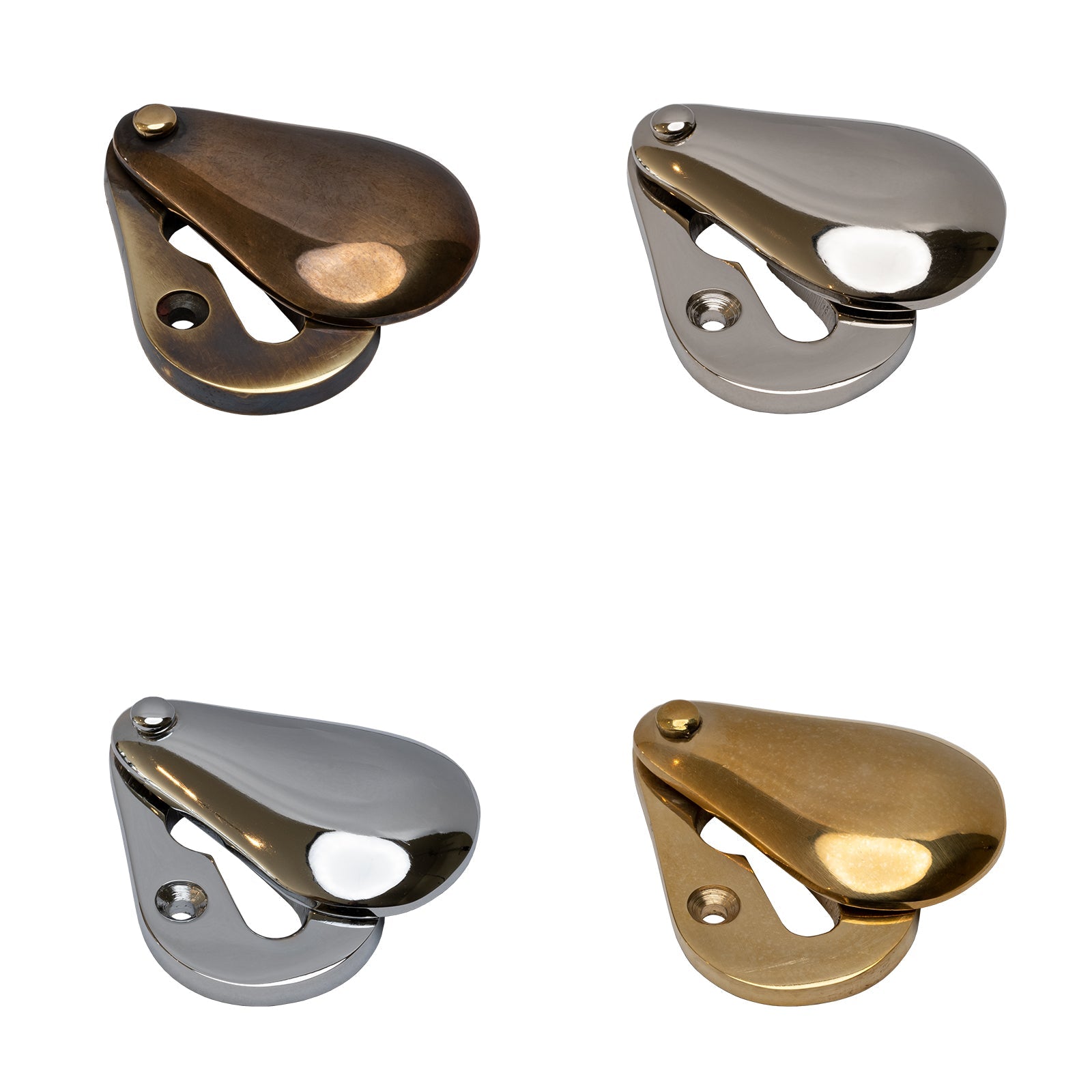 Brass Pear Drop Escutcheons