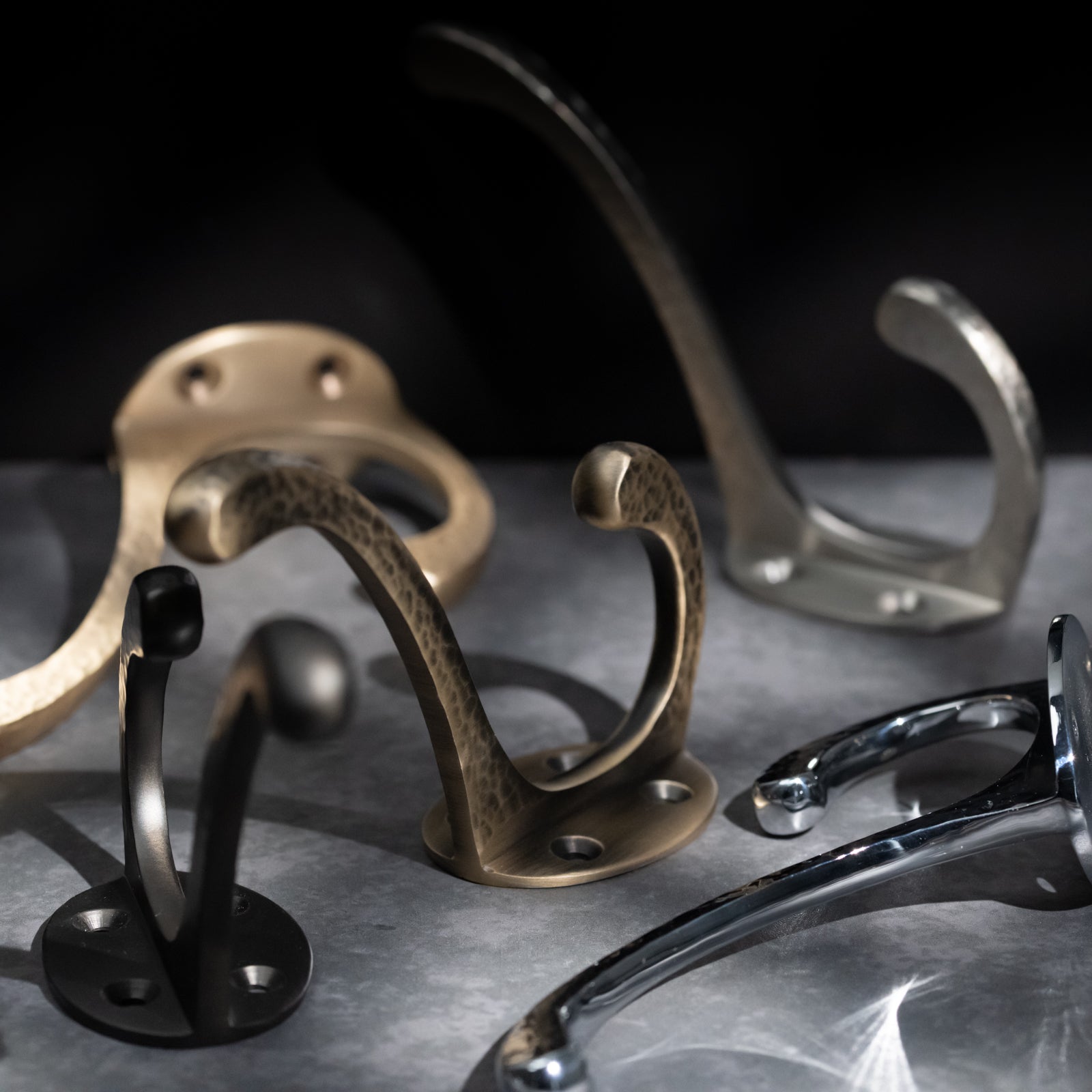 SHOW Moody Hover Image of Hammered Classic Coat Hook