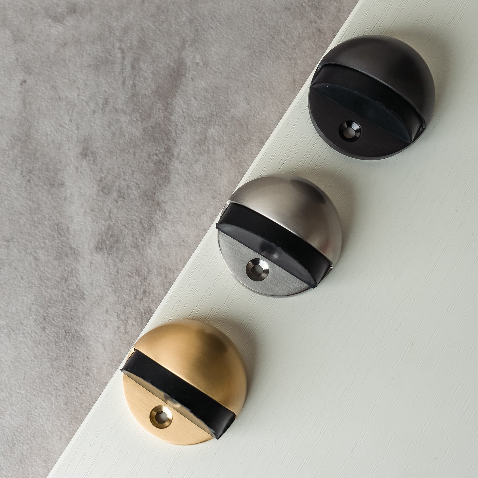 Oval Floor Mounted Door Stops With Rubber Stopper SHOW