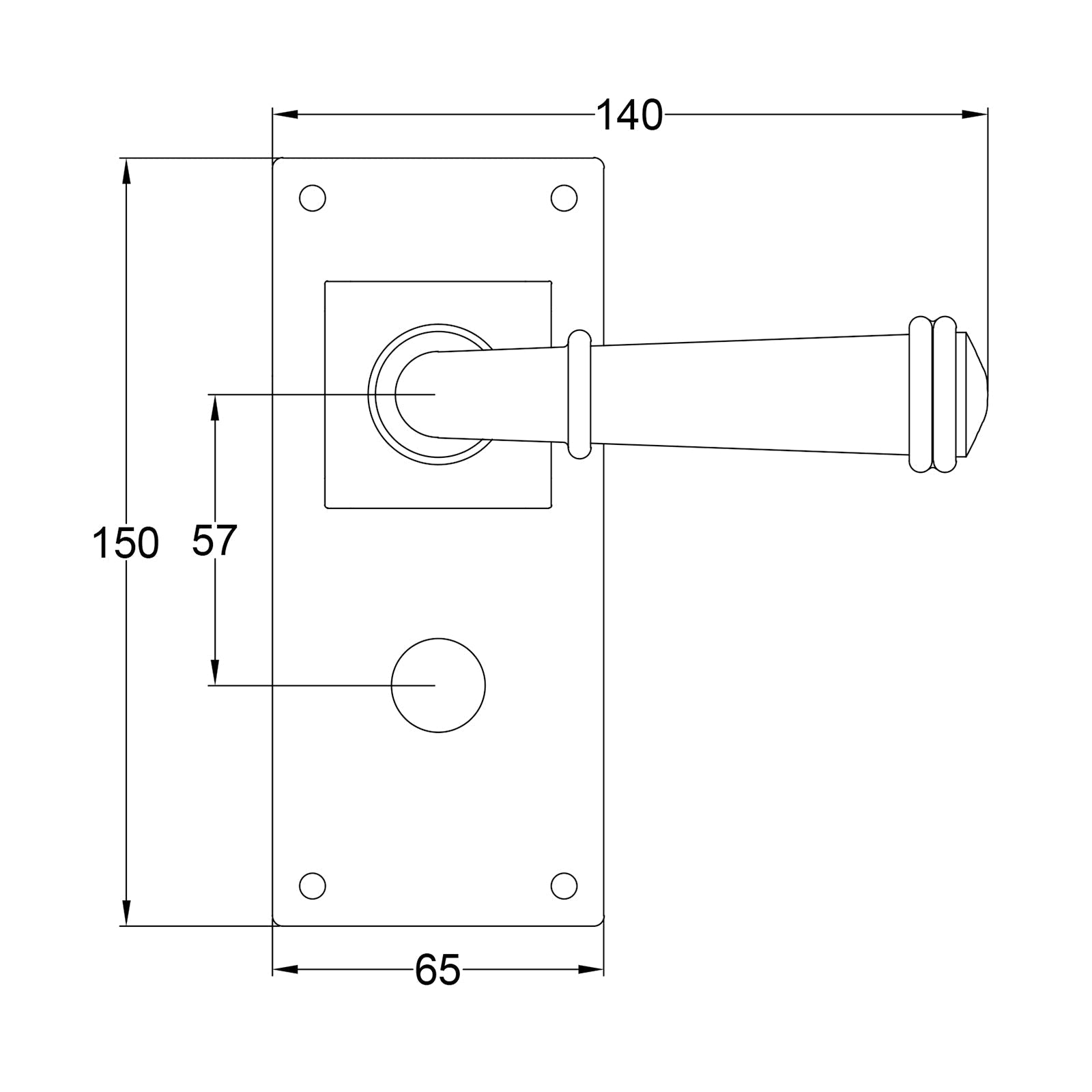 Durham Pewter Door Handles On Wide Backplate Bathroom SHOW