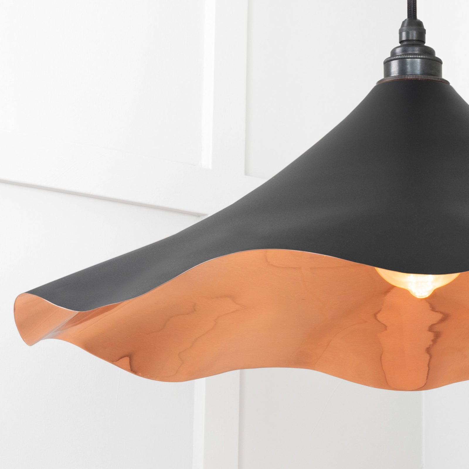 Image of Flora Cluster Light in Elan Black in Polished Copper finish