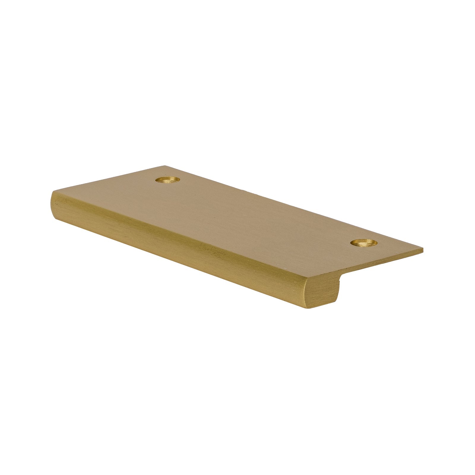 satin brass square lip cabinet edge pull SHOW