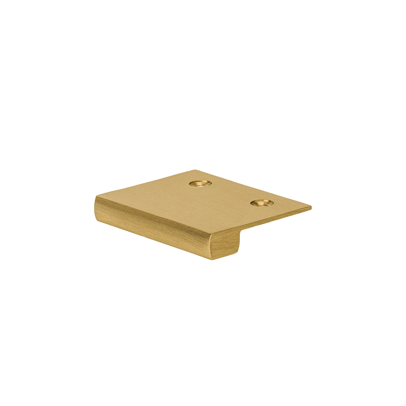  satin brass  square lip cabinet edge pull top fix  SHOW