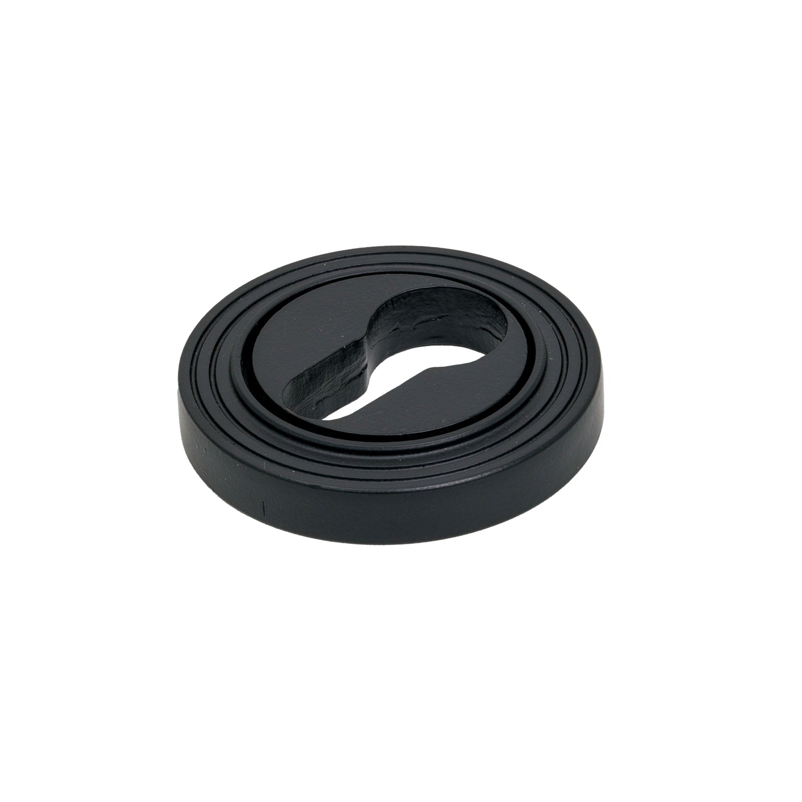 Matt Black Euro Beehive Round Escutcheon