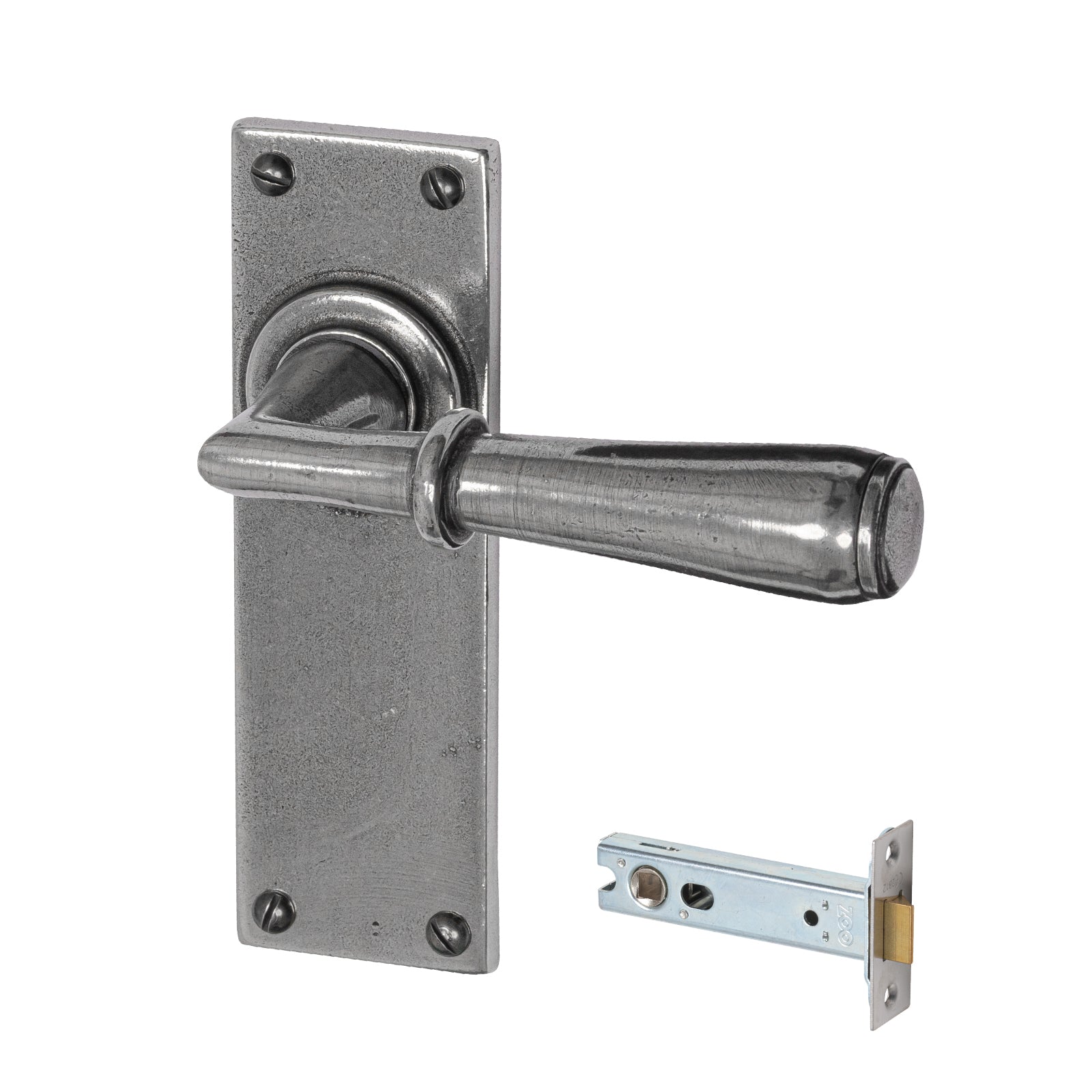 Made in UK Pewter Door Handle latch set