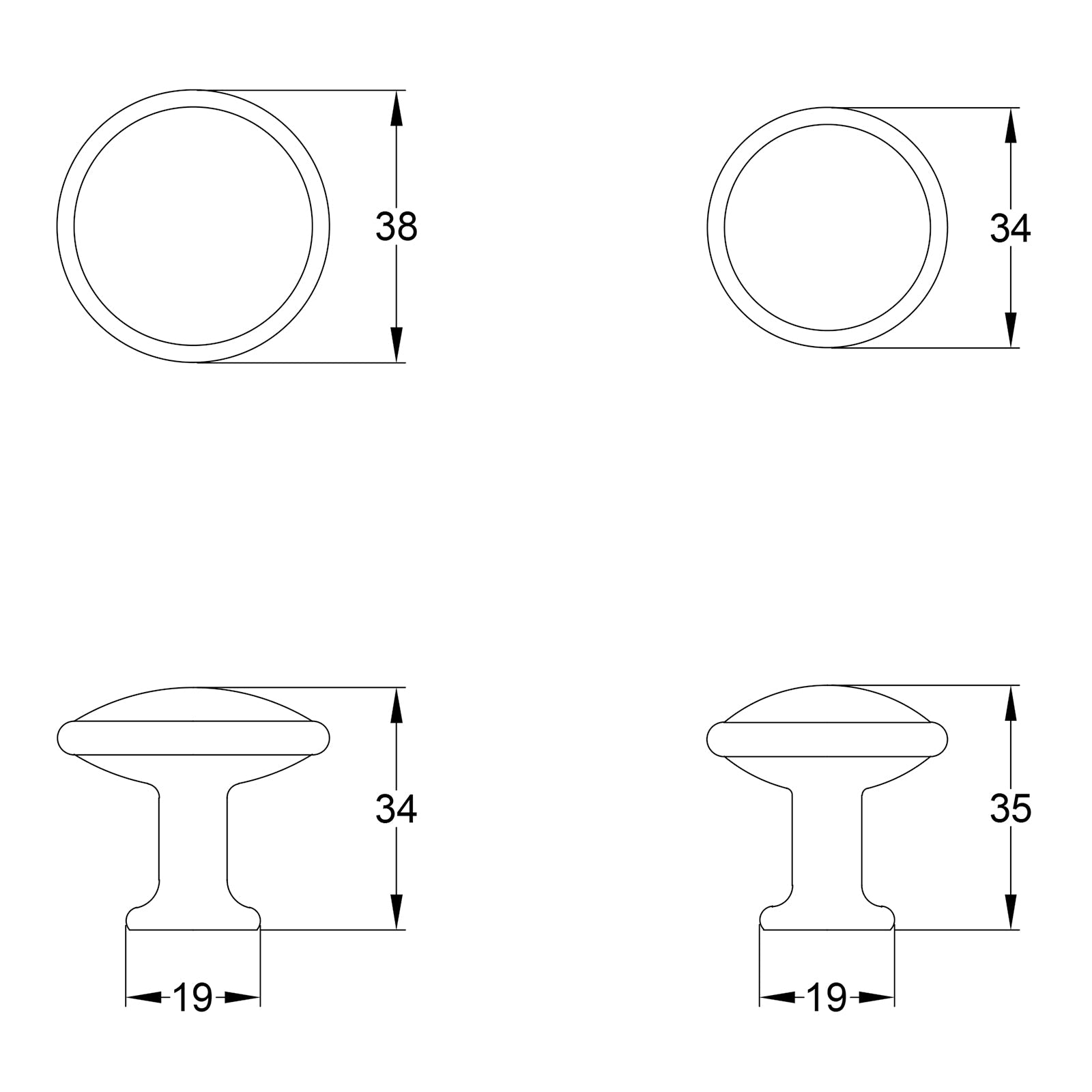 Chester Pewter Cabinet Knob JPEG Drawing SHOW