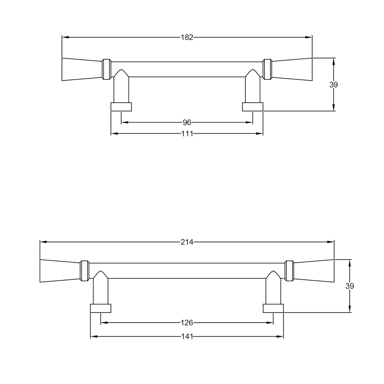 Norton Pewter Cupboard Handle JPEG Drawing SHOW