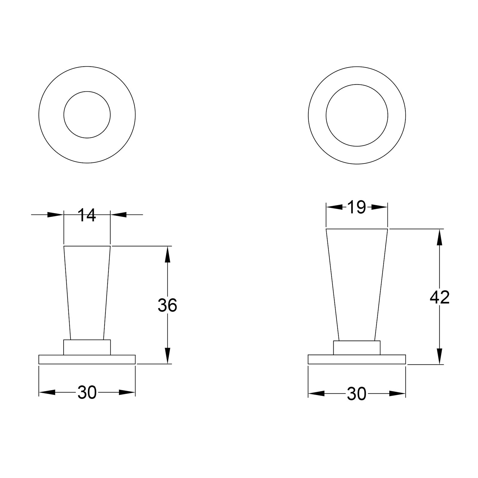 Norton Pewter Cupboard Knob JPEG Drawing SHOW