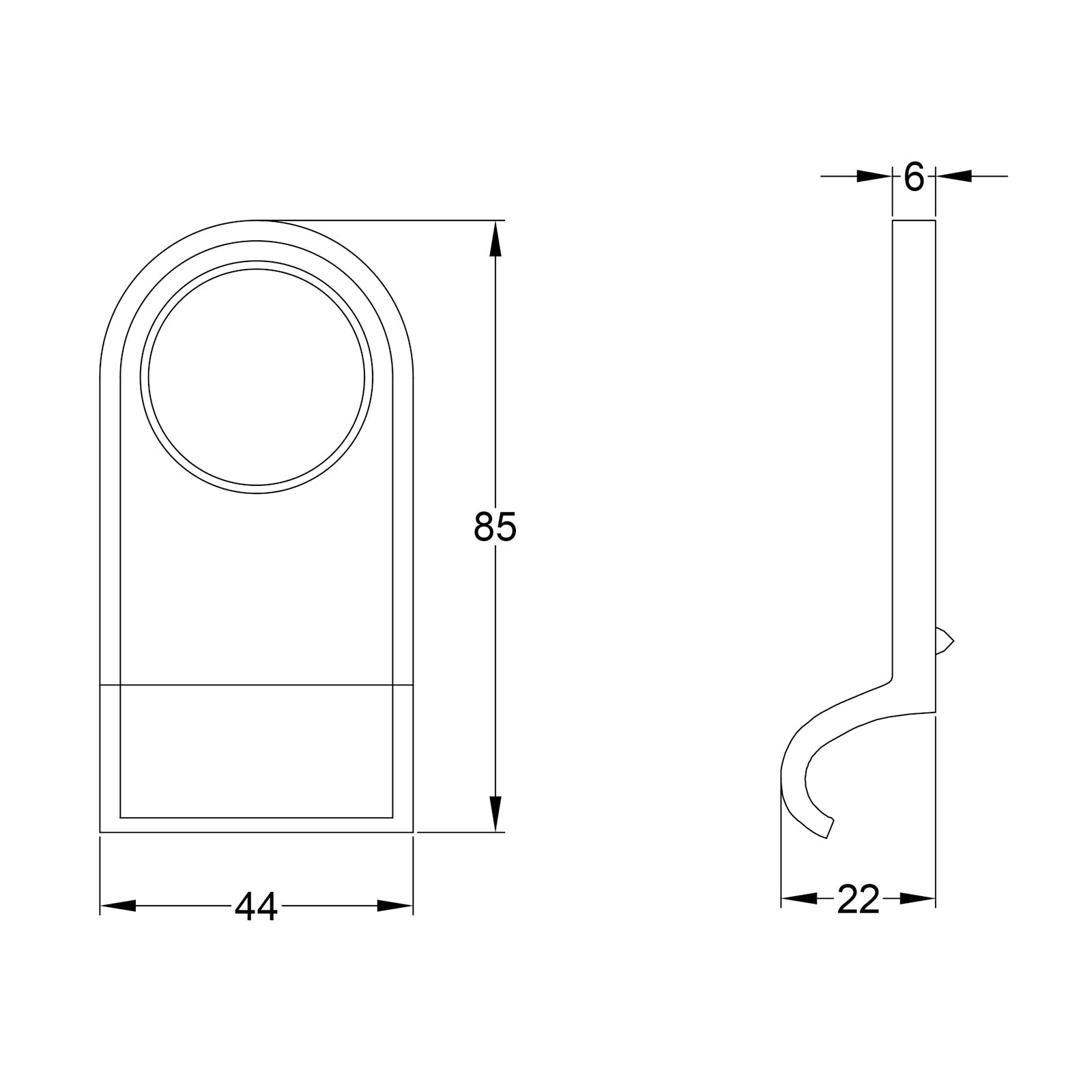 Pewter Cylinder Pull JPEG Drawing SHOW