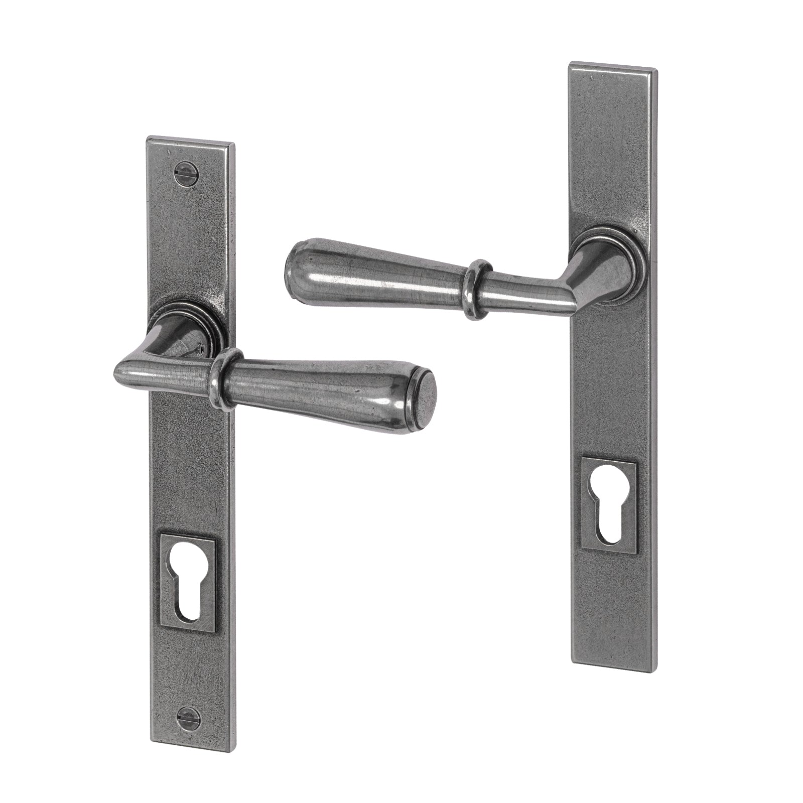 Fenwick Pewter Multipoint Door Handles Entry unsprung