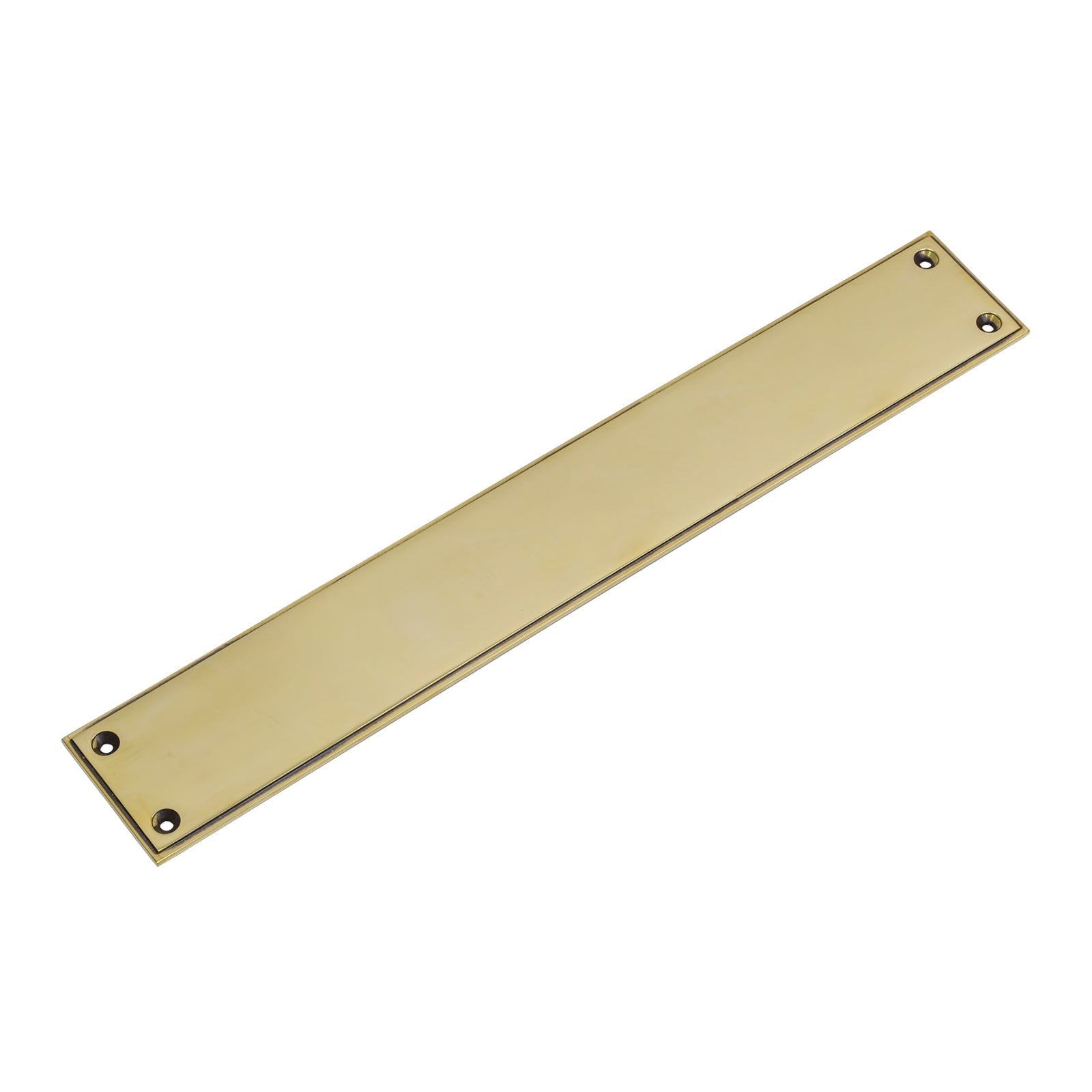 Aged Brass 425mm Art Deco Fingerplate