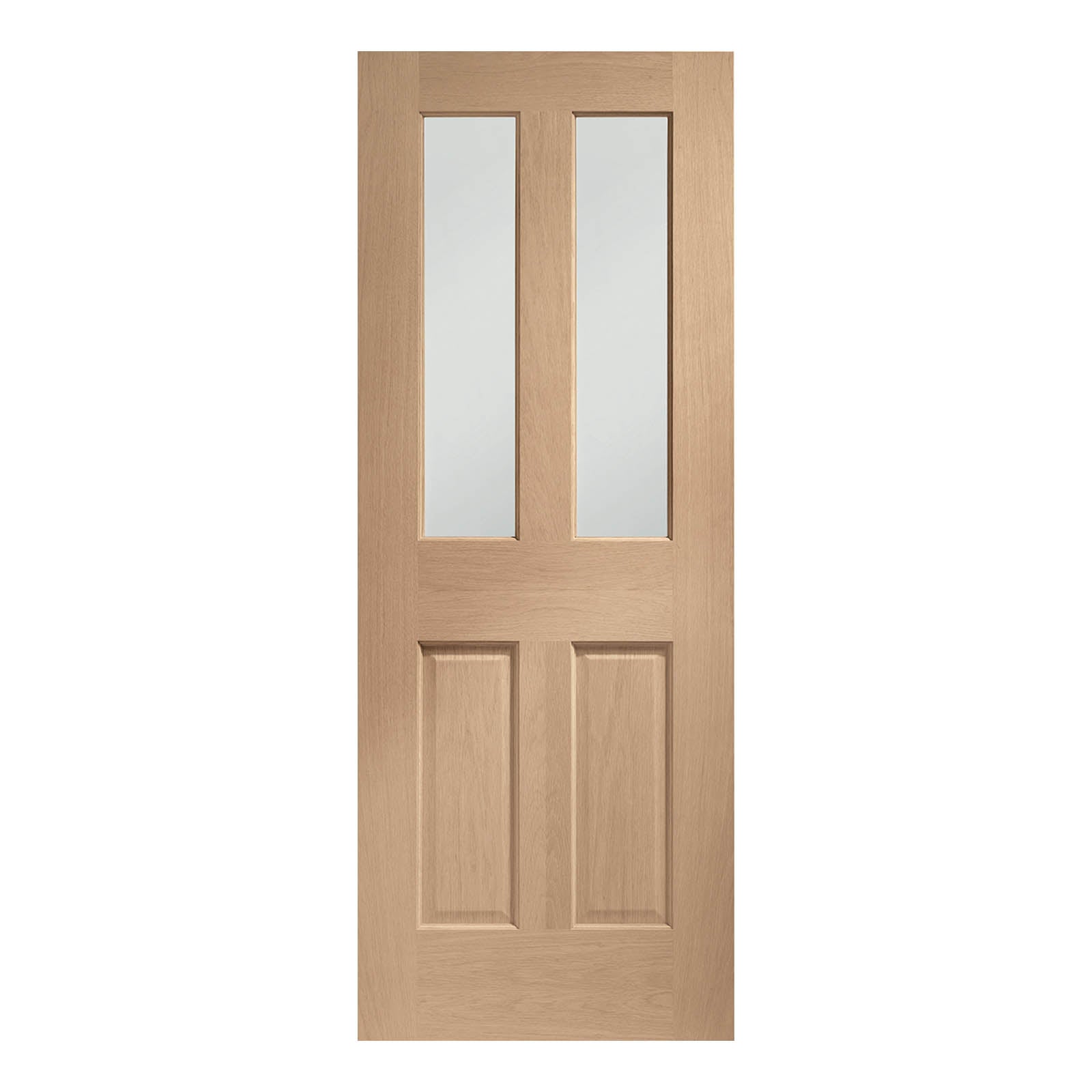 Internal Oak Malton Fire Door with Clear Glass