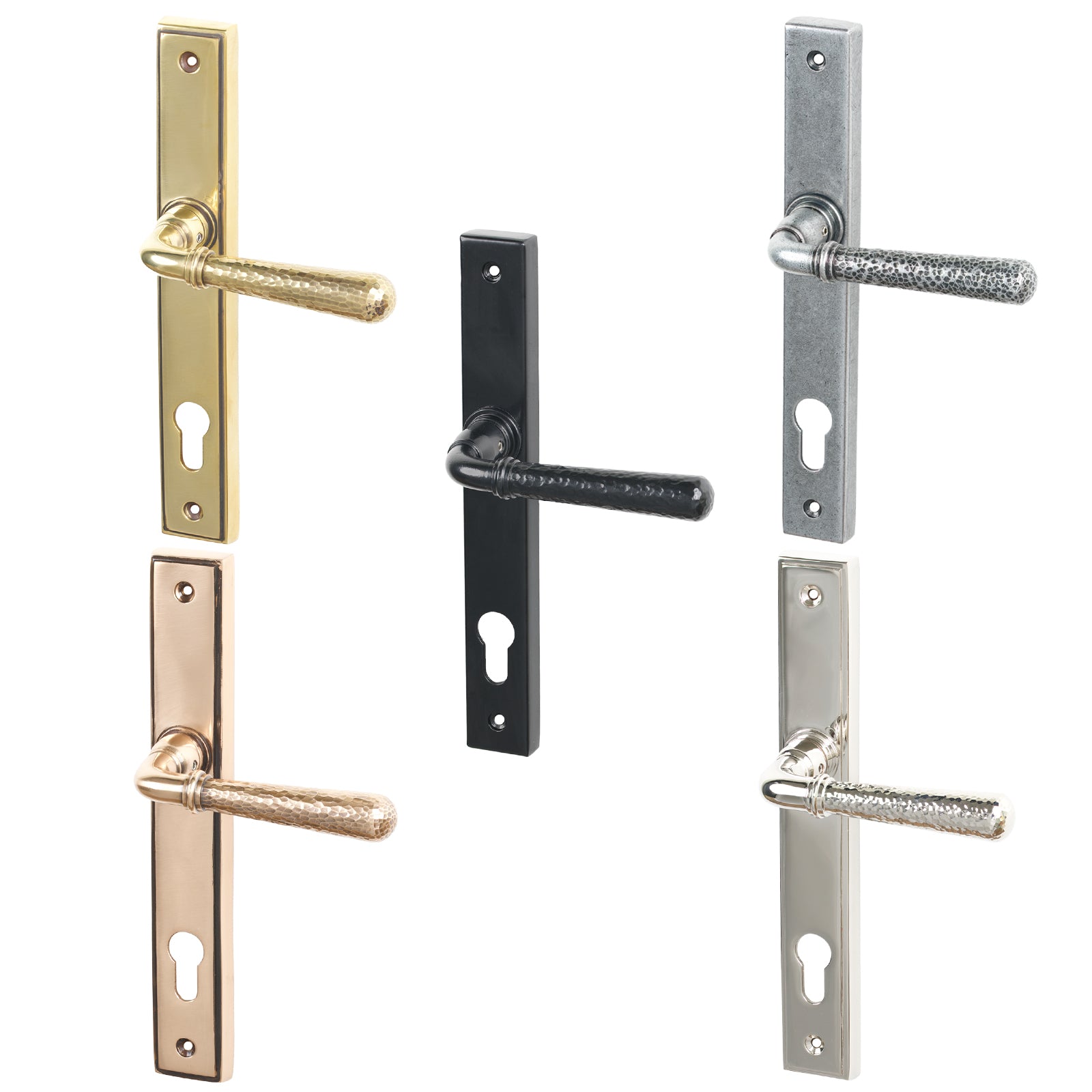 Hammered Newbury Slimline Multipoint Door Handle