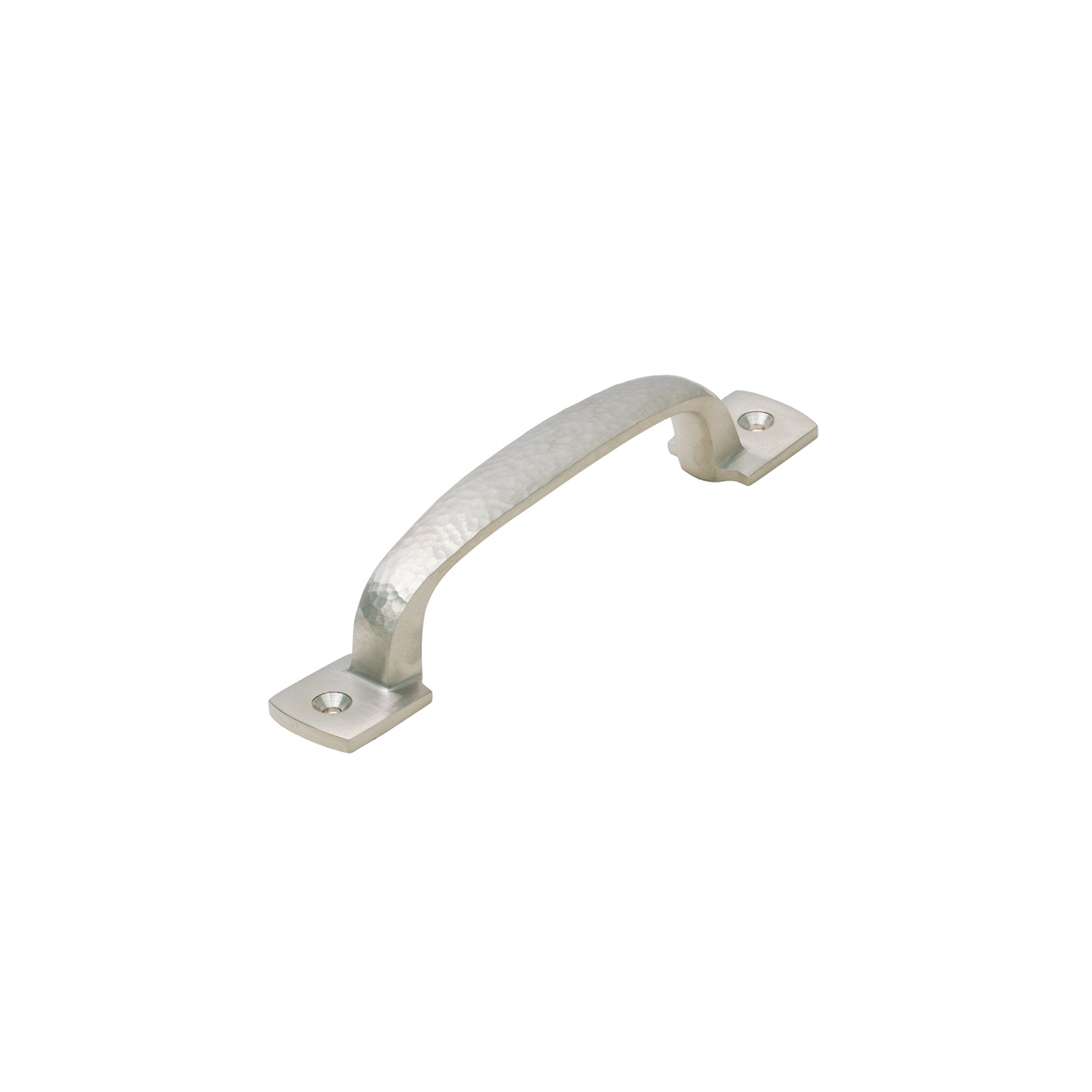 Image of 6 inch Satin Nickel Hammered D Handles