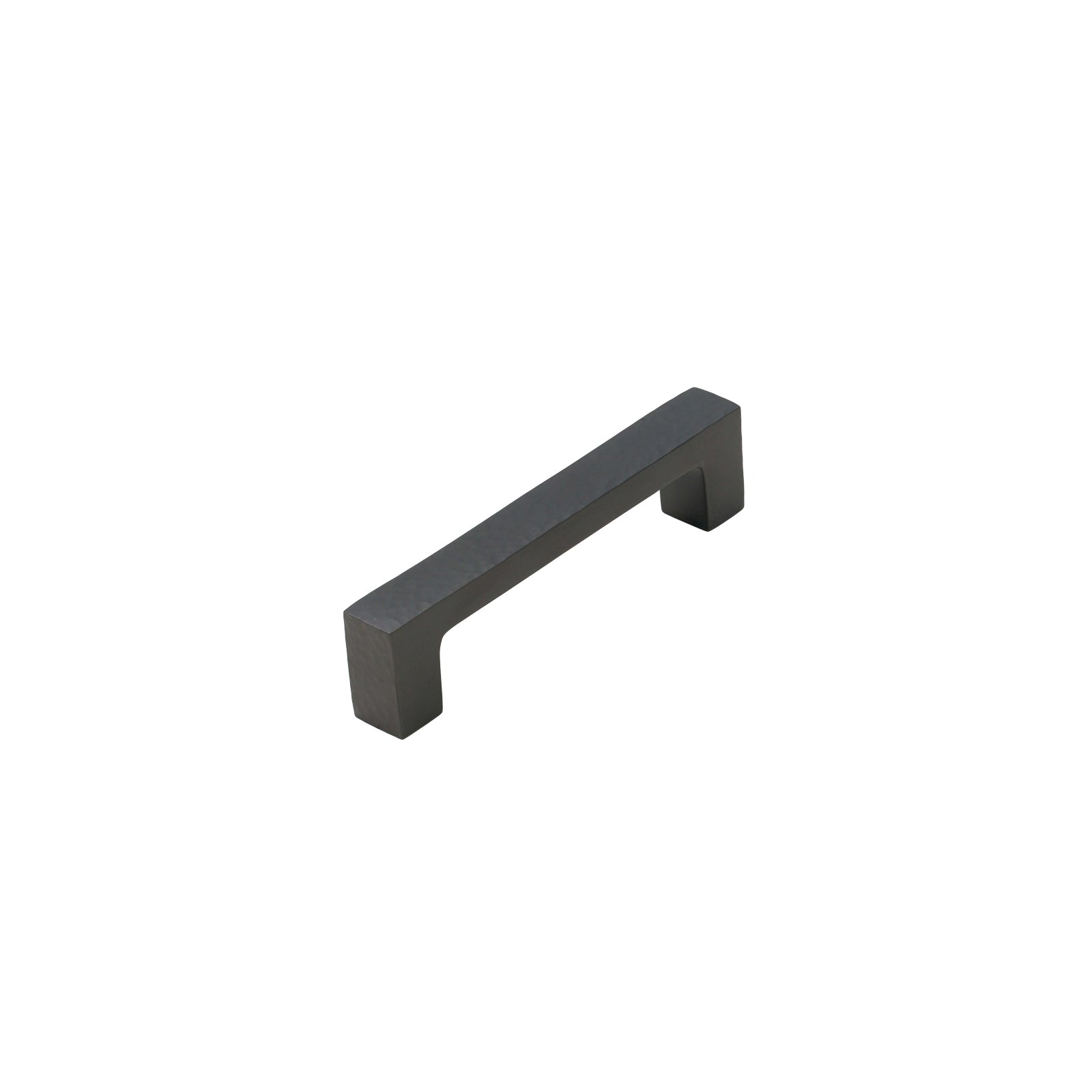 Image of 108mm Matt Bronze Hammered Square Pull Handles