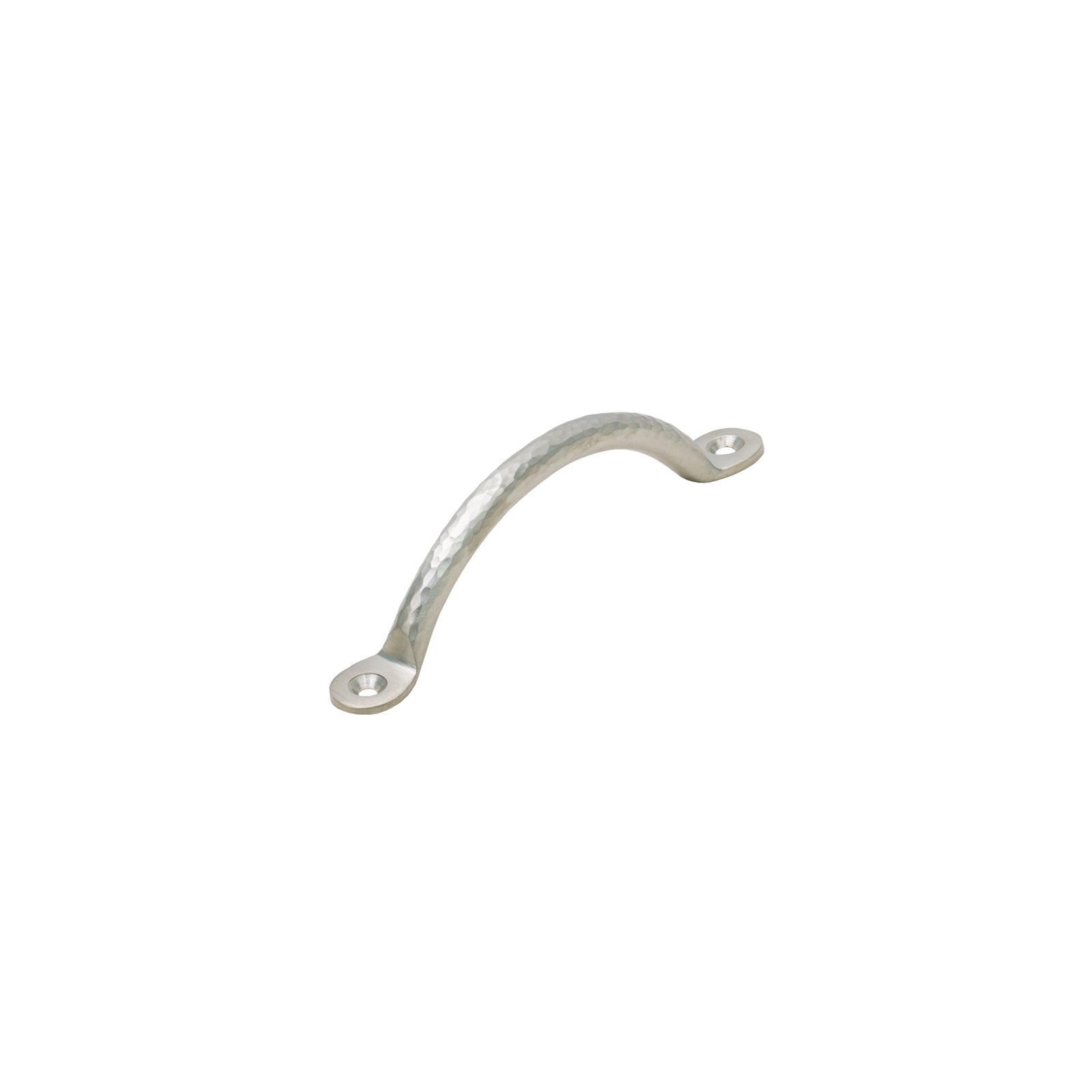 Image of 5 inch Satin Nickel Hammered Bow Handles