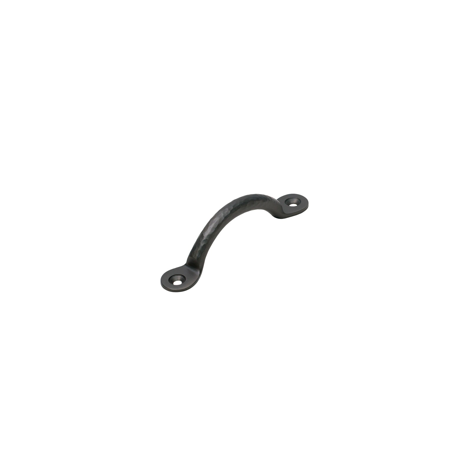 Image of 4 inch Matt Bronze Hammered Bow Handles