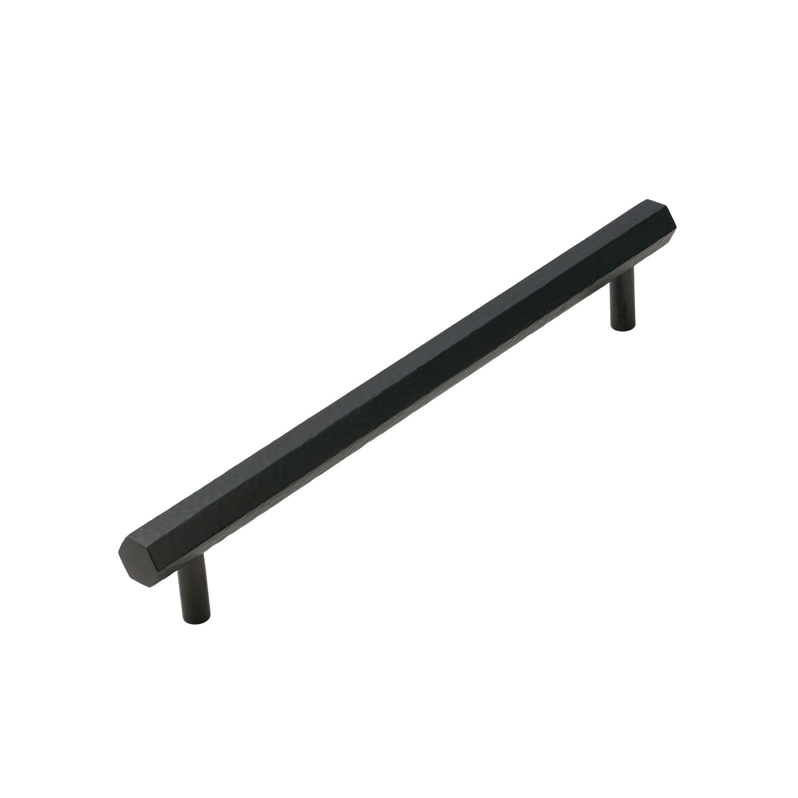 Image of 229mm Matt Bronze Hammered Hexagonal Pull Handles