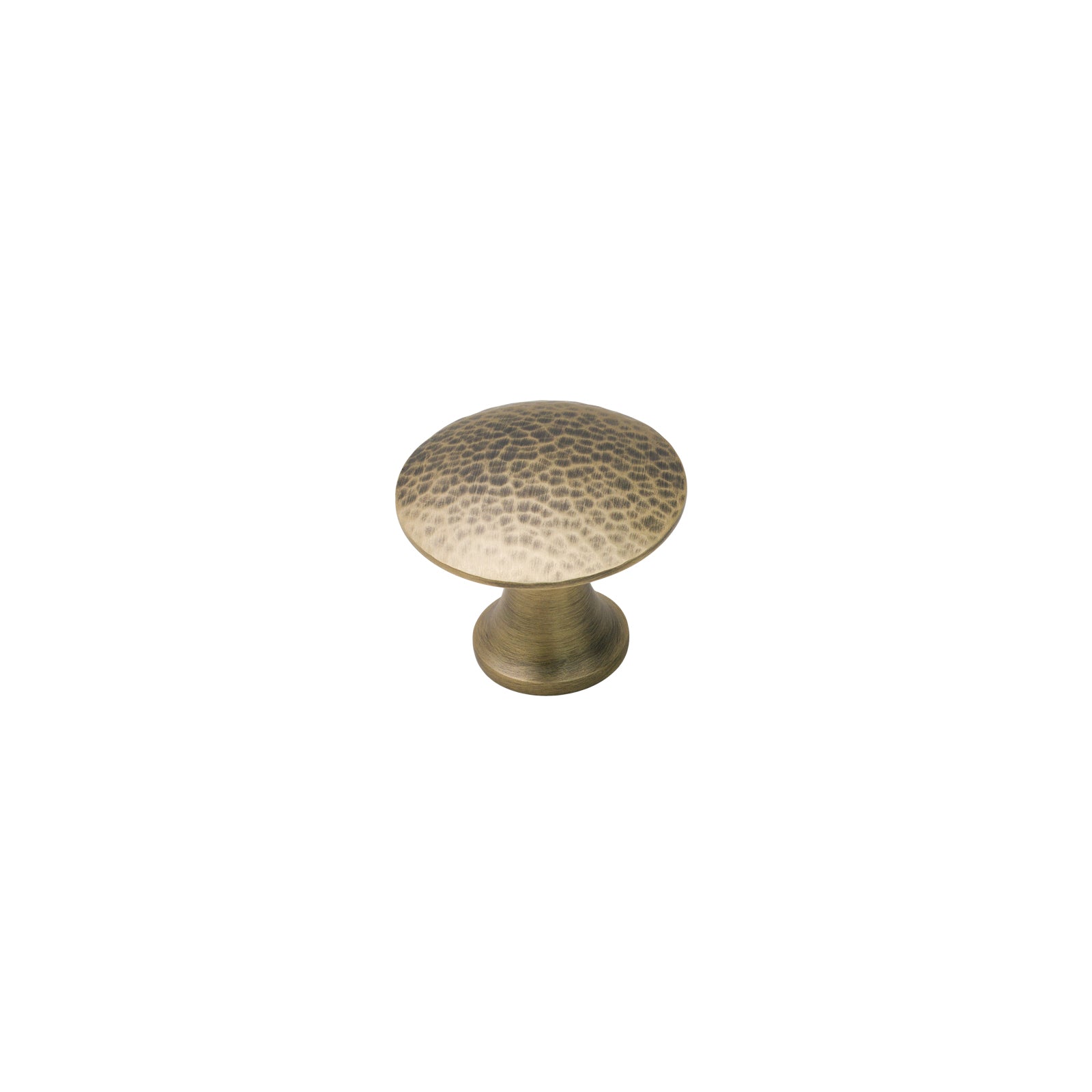 Image of 41mm Antique Brass Hammered Classic Cabinet Knobs