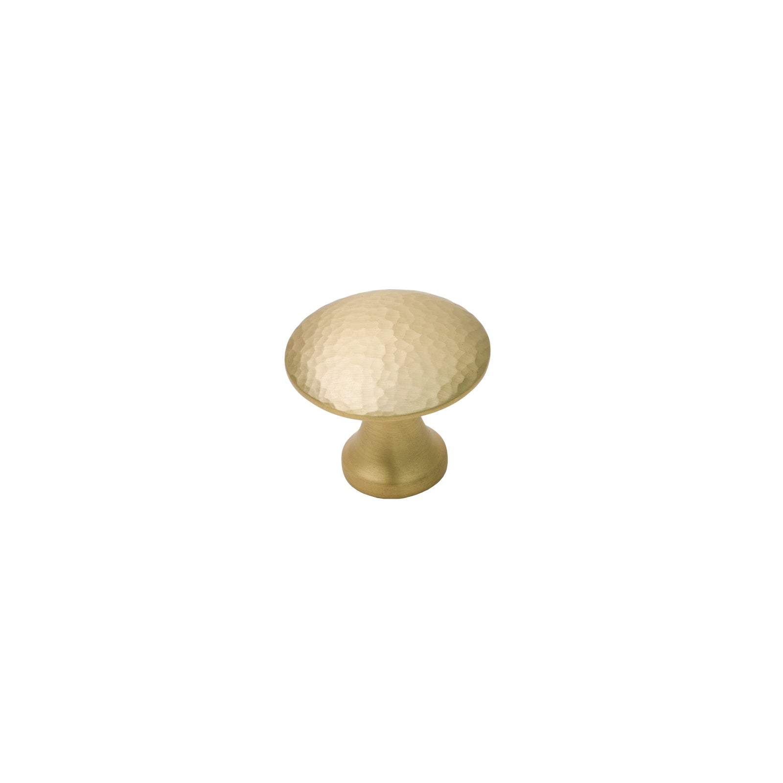 Image of 41mm Satin Brass Hammered Classic Cabinet Knobs
