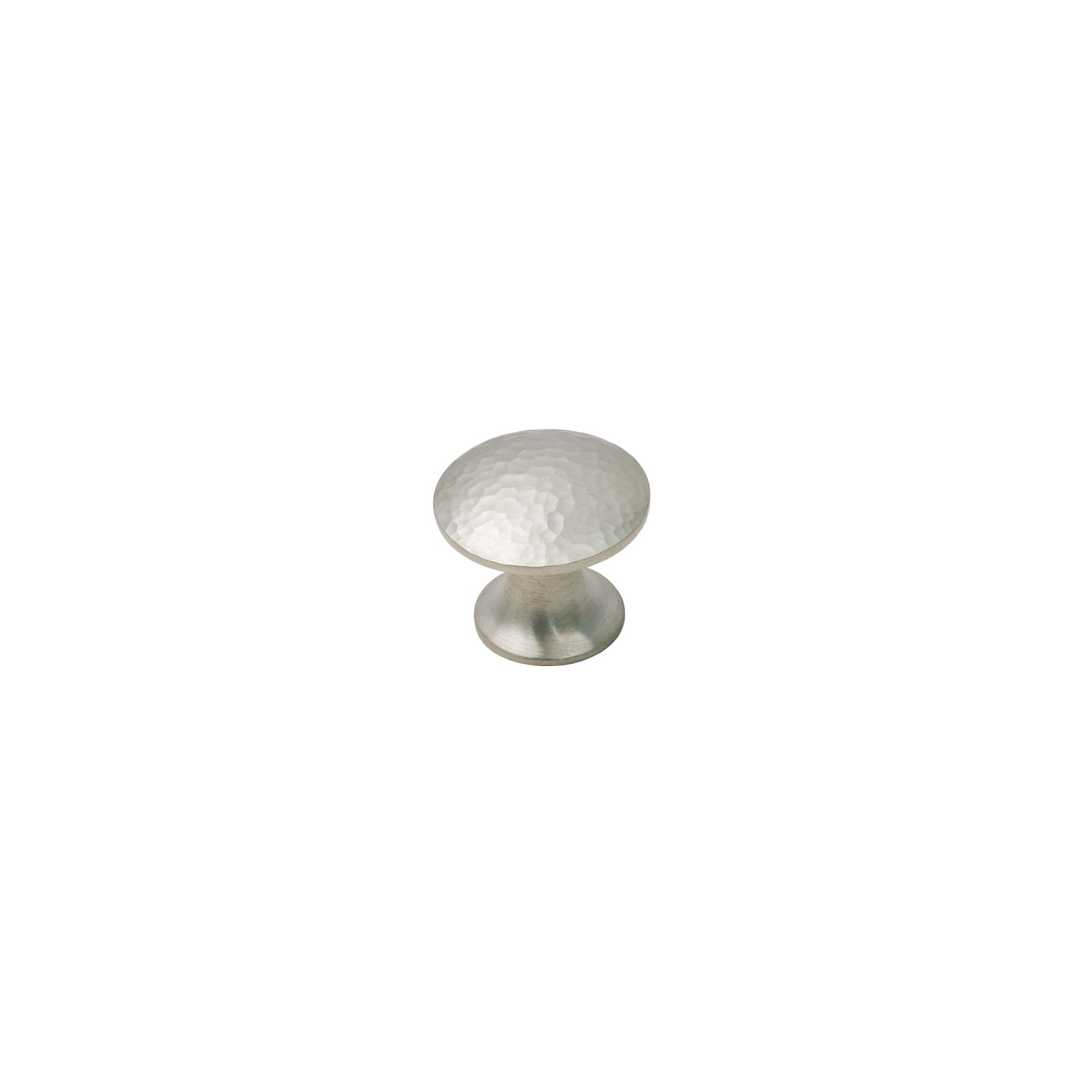 Image of 31mm Satin Nickel Hammered Classic Cabinet Knobs