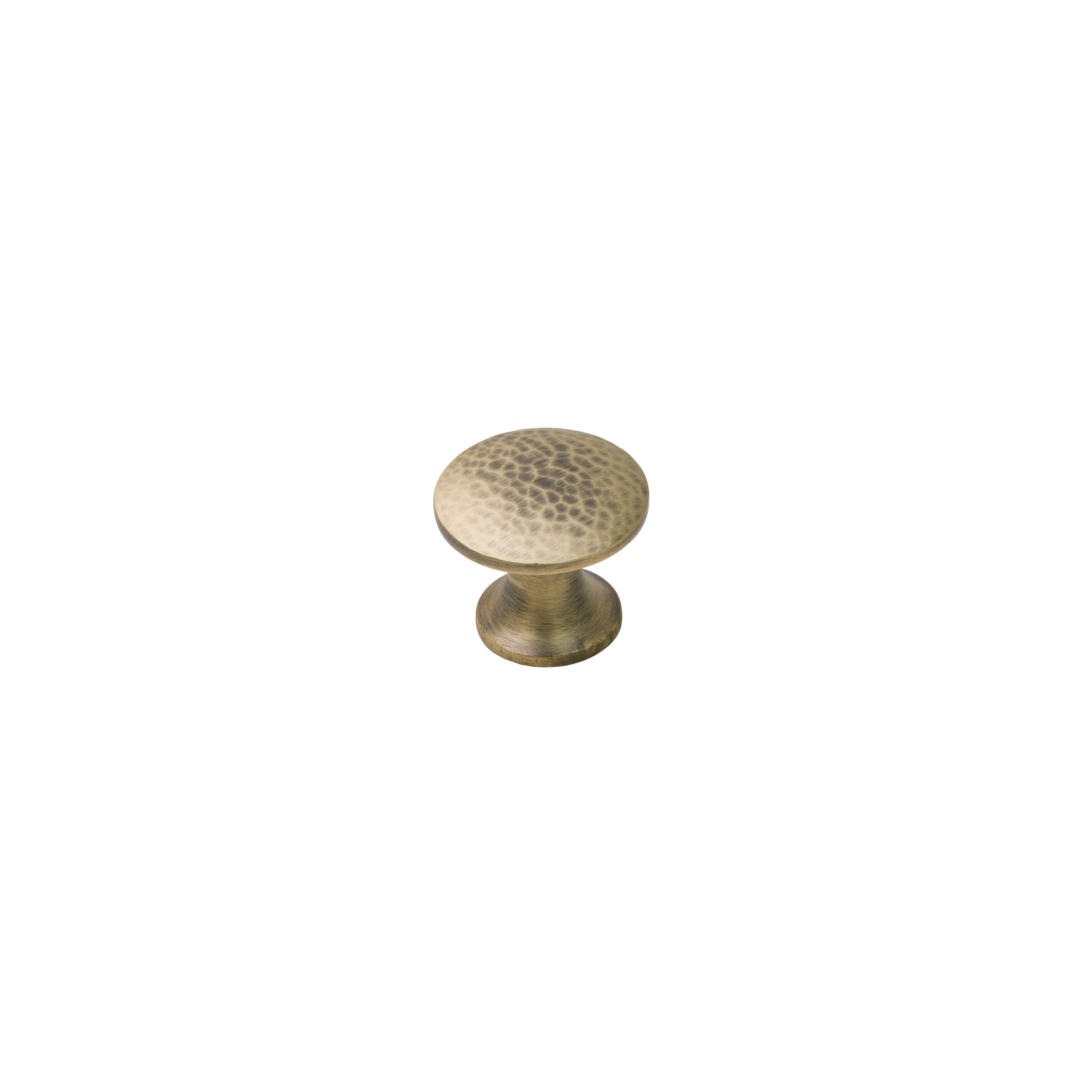 Image of 31mm Antique Brass Hammered Classic Cabinet Knobs