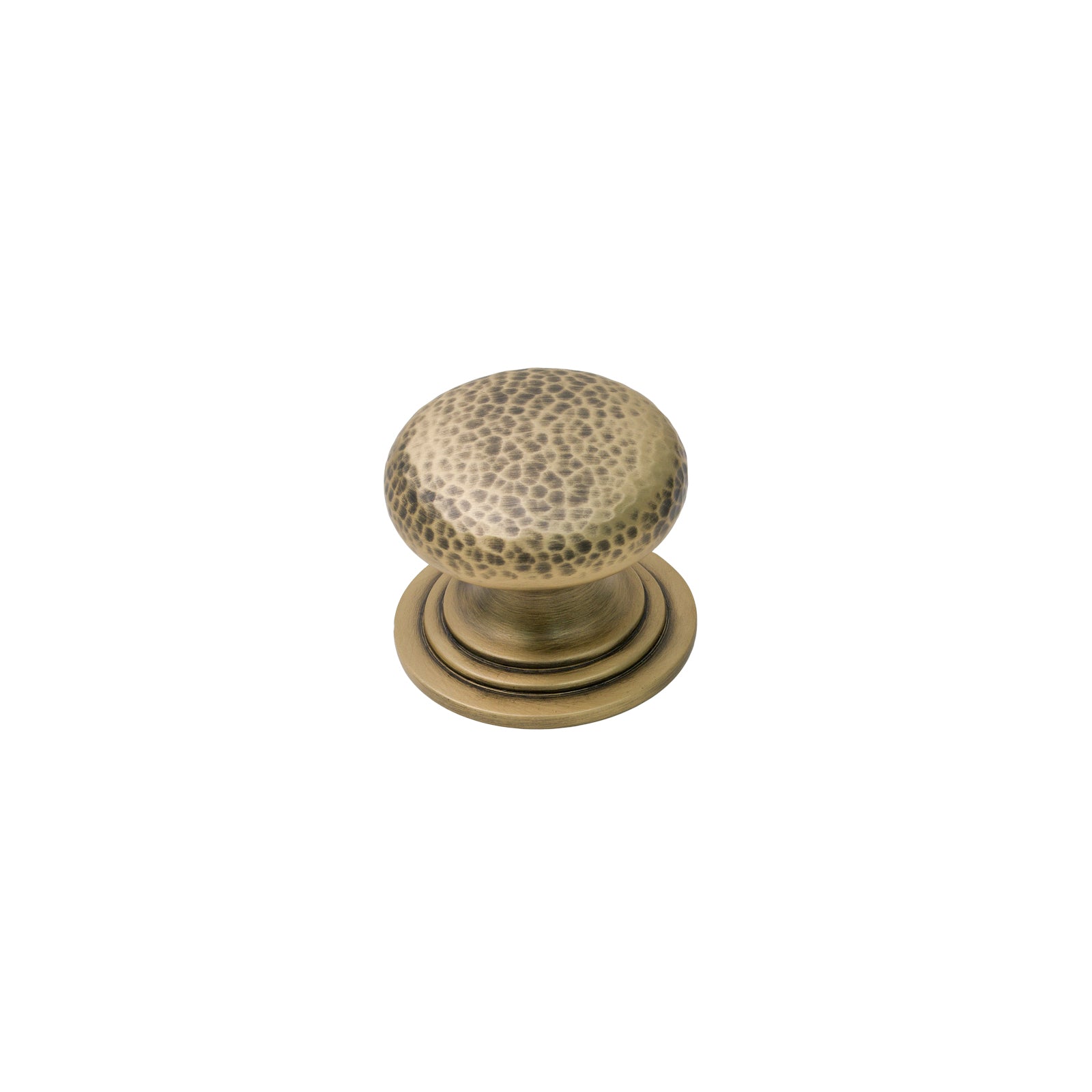 Image of 41mm Antique Brass Hammered Victorian Cabinet Knobs