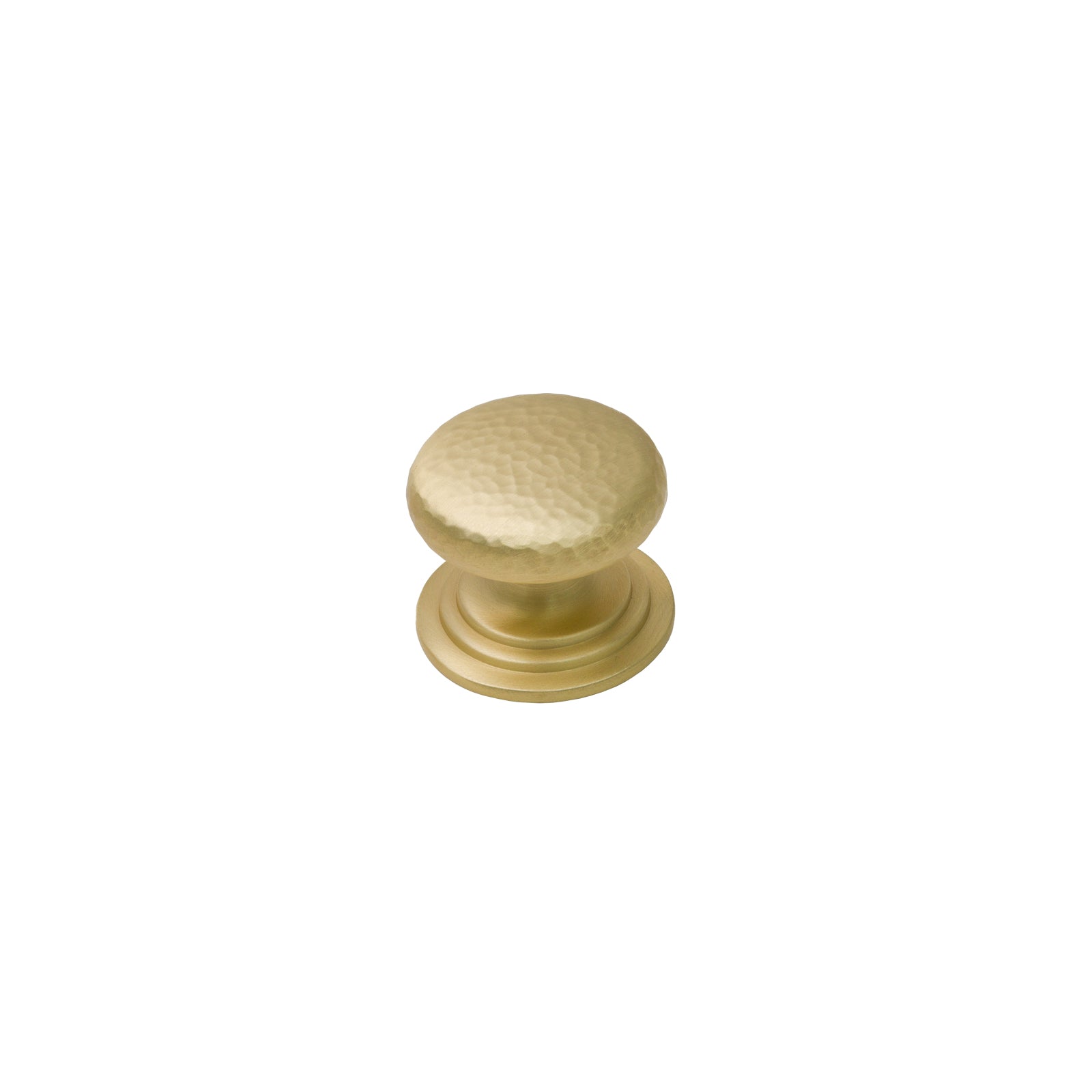 Image of 37mm Satin Brass Hammered Victorian Cabinet Knobs
