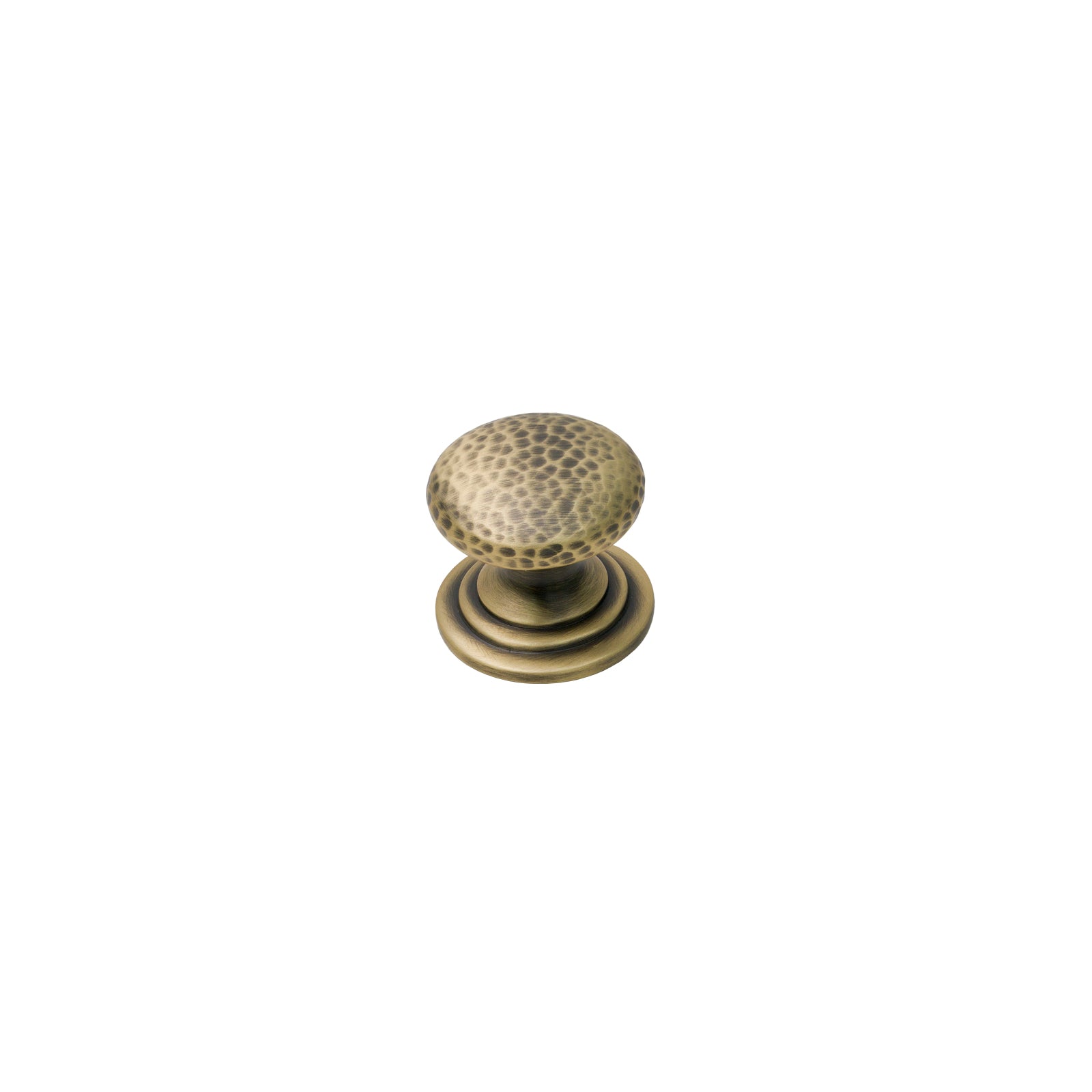 Image of 31mm Antique Brass Hammered Victorian Cabinet Knobs