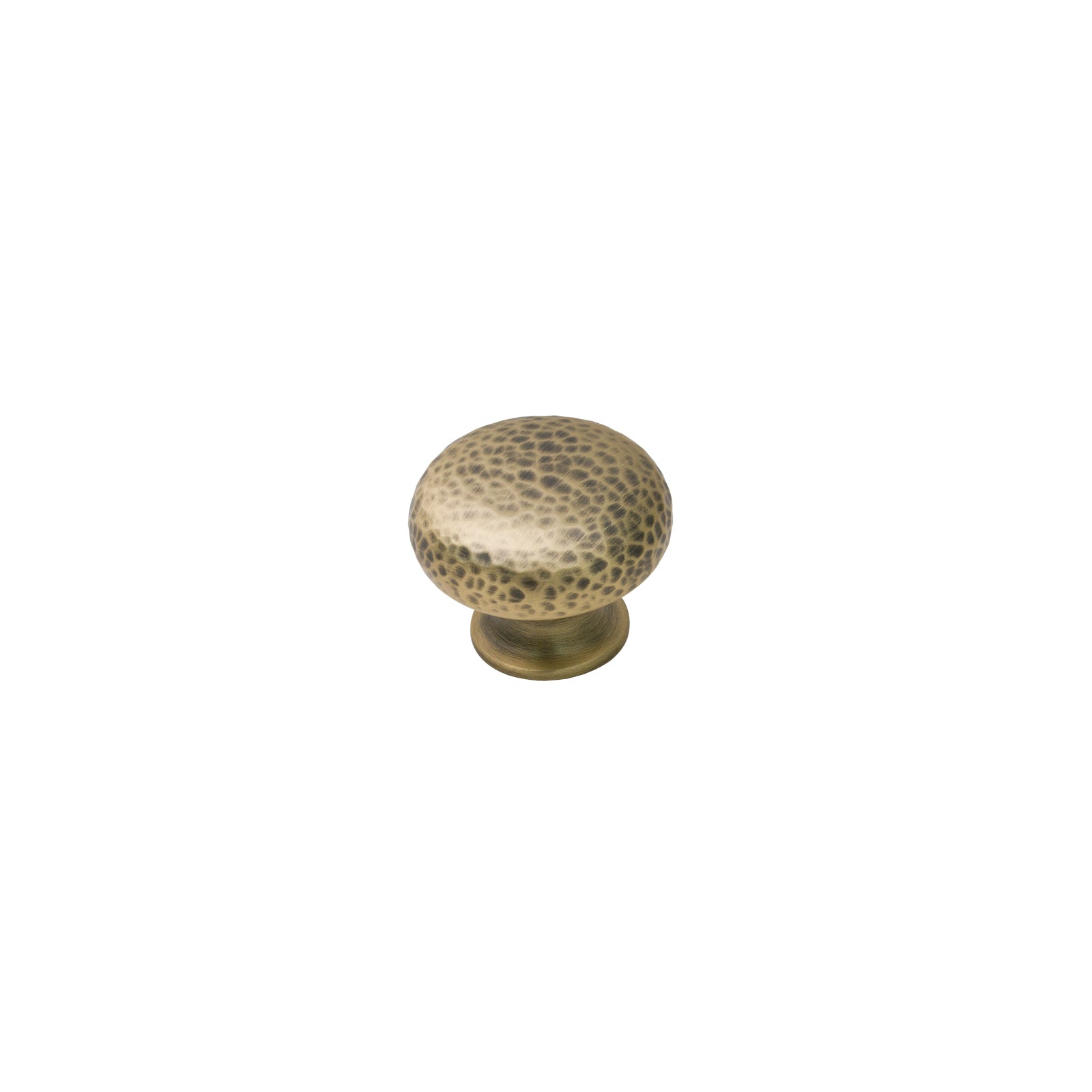 Image of 38mm Antique Brass Hammered Mushroom Cabinet Knobs