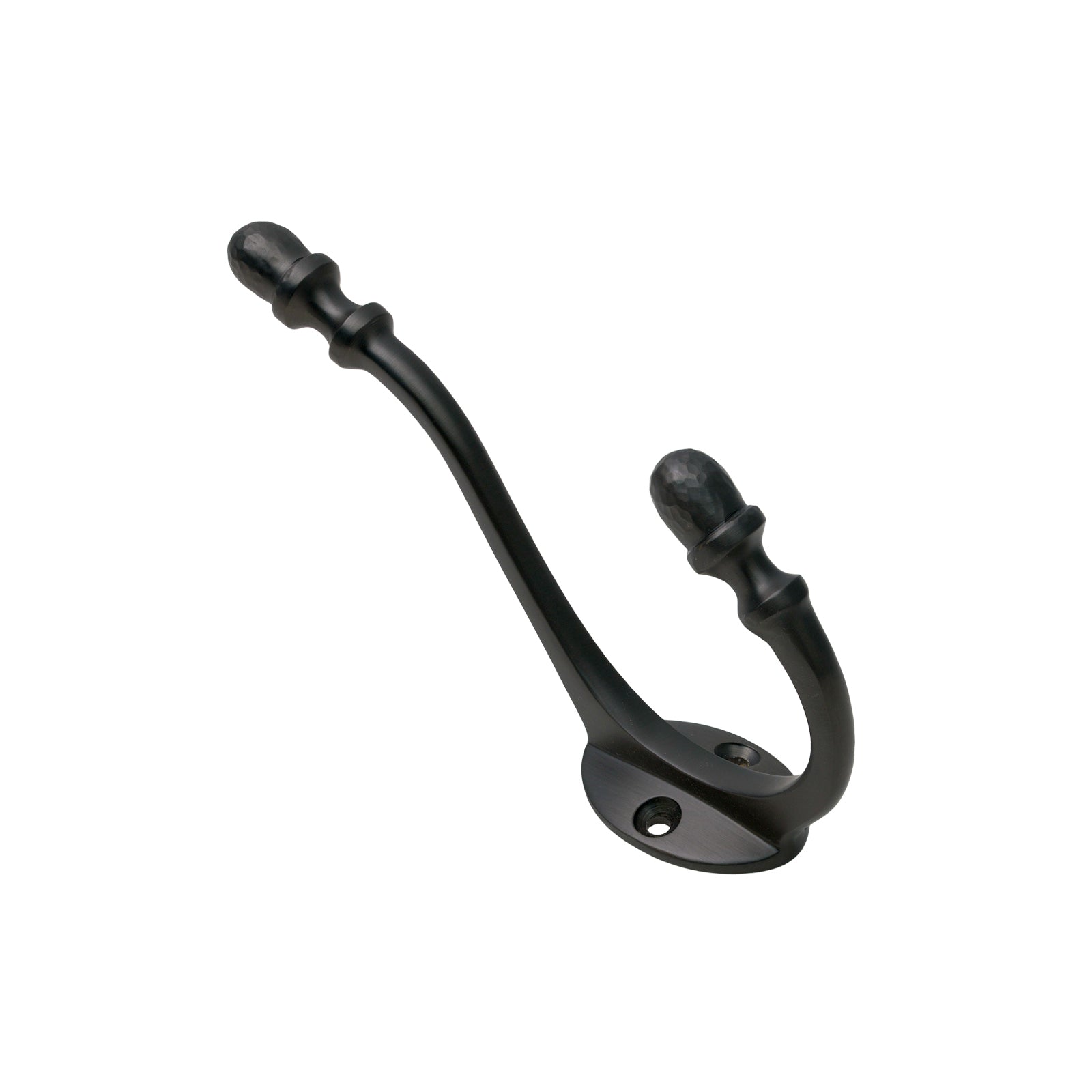 Image of Hammered Acorn Coat Hook in Matt Bronze finish
