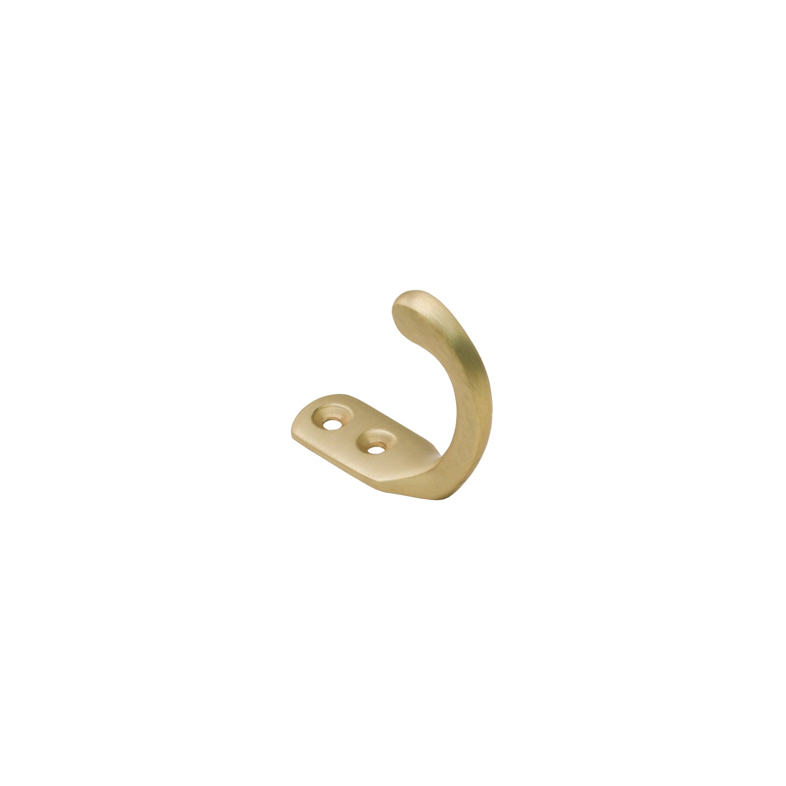 Image of Hammered Single Robe Hook in Satin Brass finish