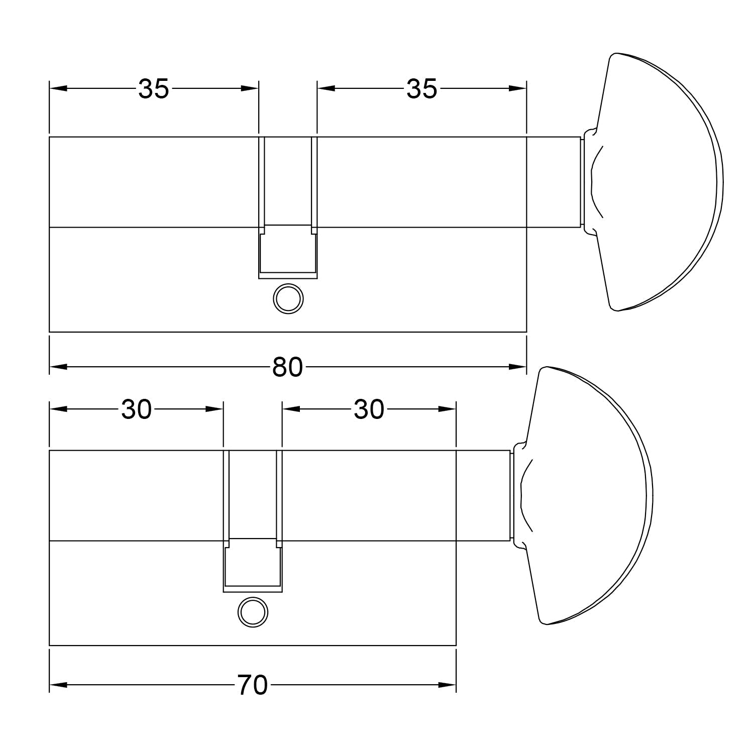 Euro Cylinder 15 Pin key to Turn SHOW