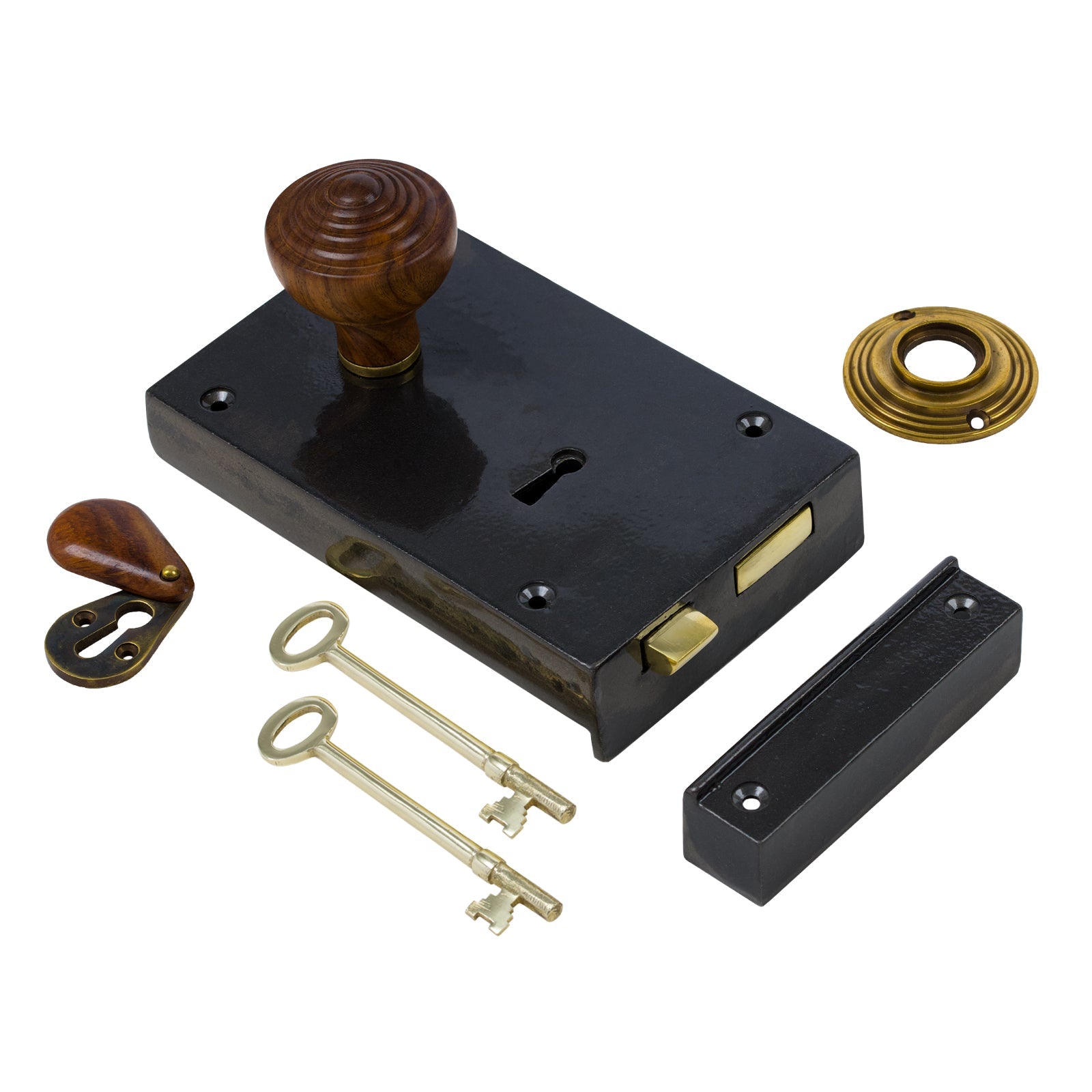 Large Iron Rim Lock & Knob Sets