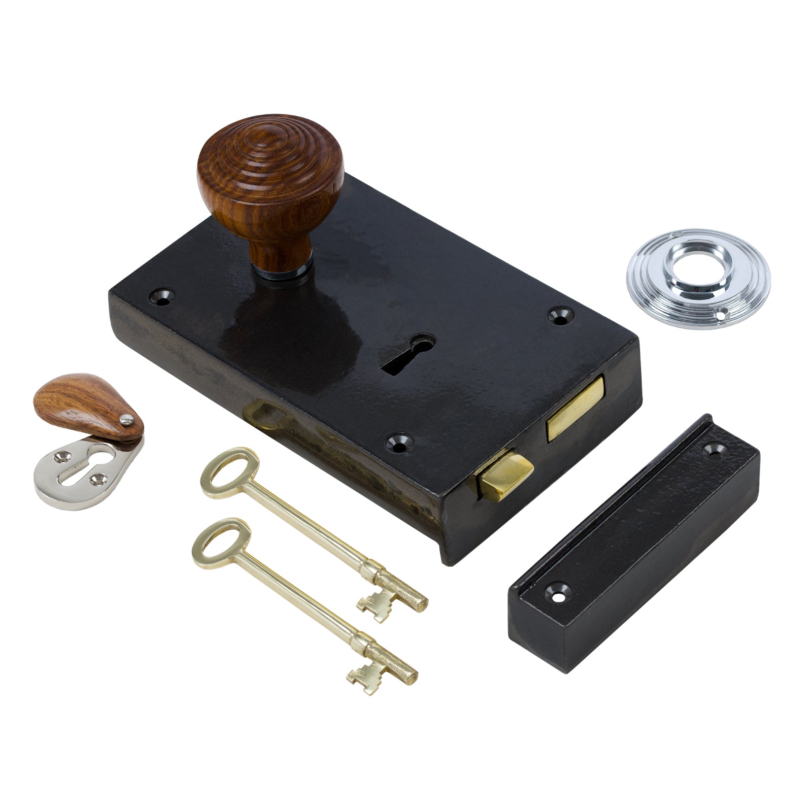 Large Iron Rim Lock & Knob Sets