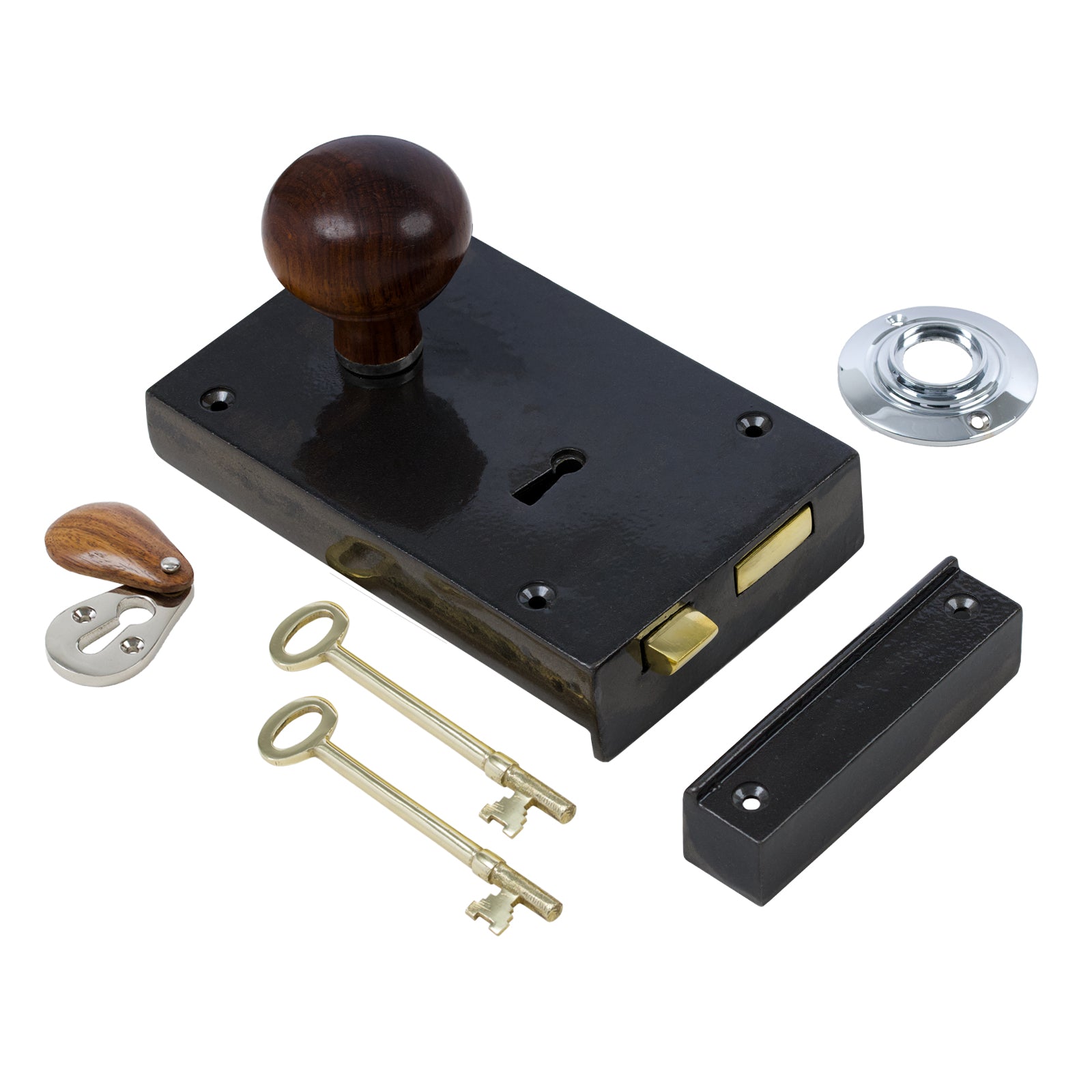 Large Iron Rim Lock & Knob Sets