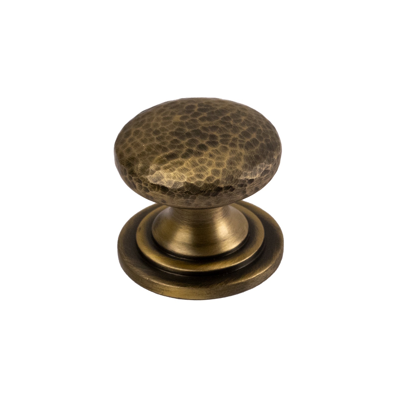 Antique Brass Hammered Design Victorian Knobs 24mm SHOW