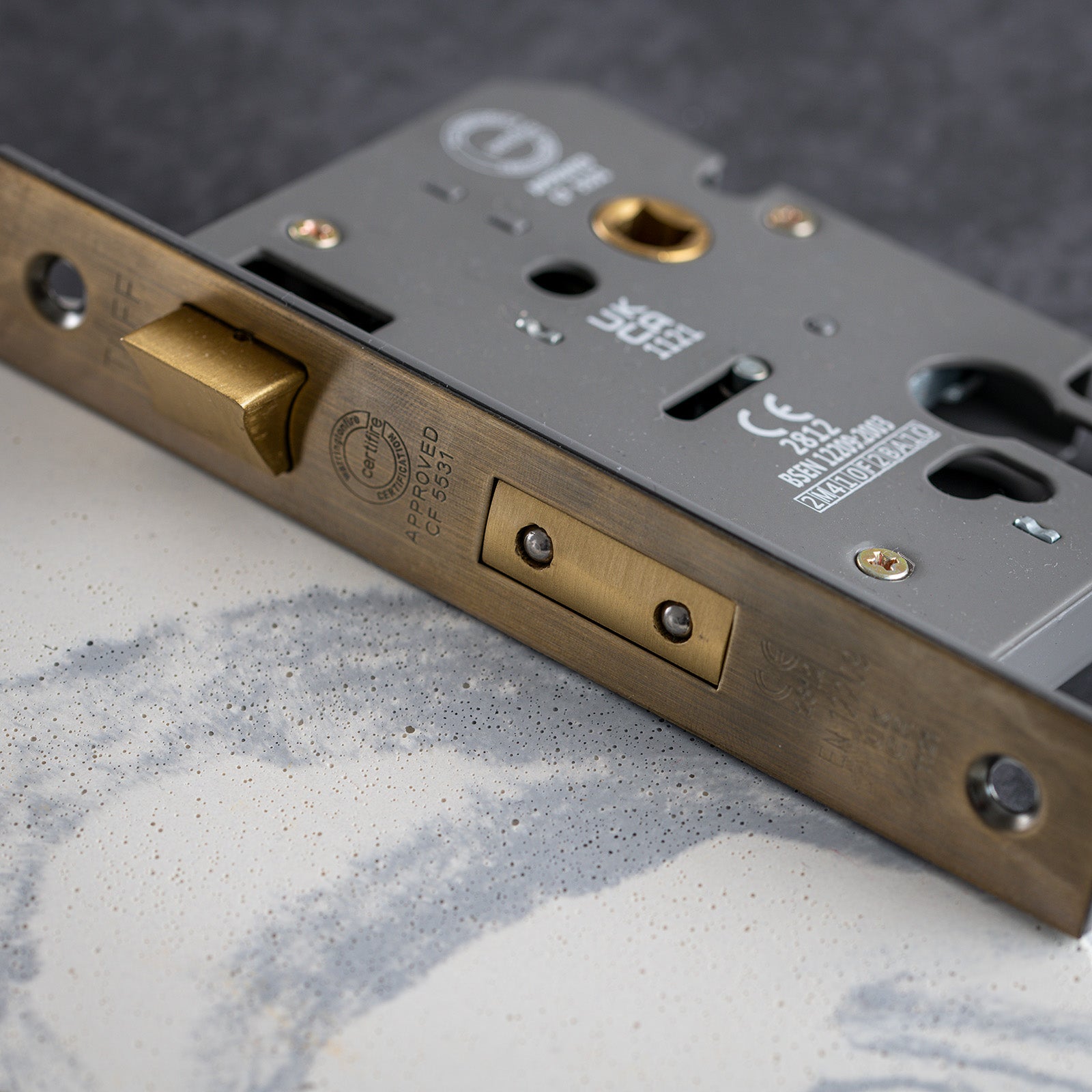 SHOW Moody Image of 3 Lever Euro Sash Lock - 3 Inch