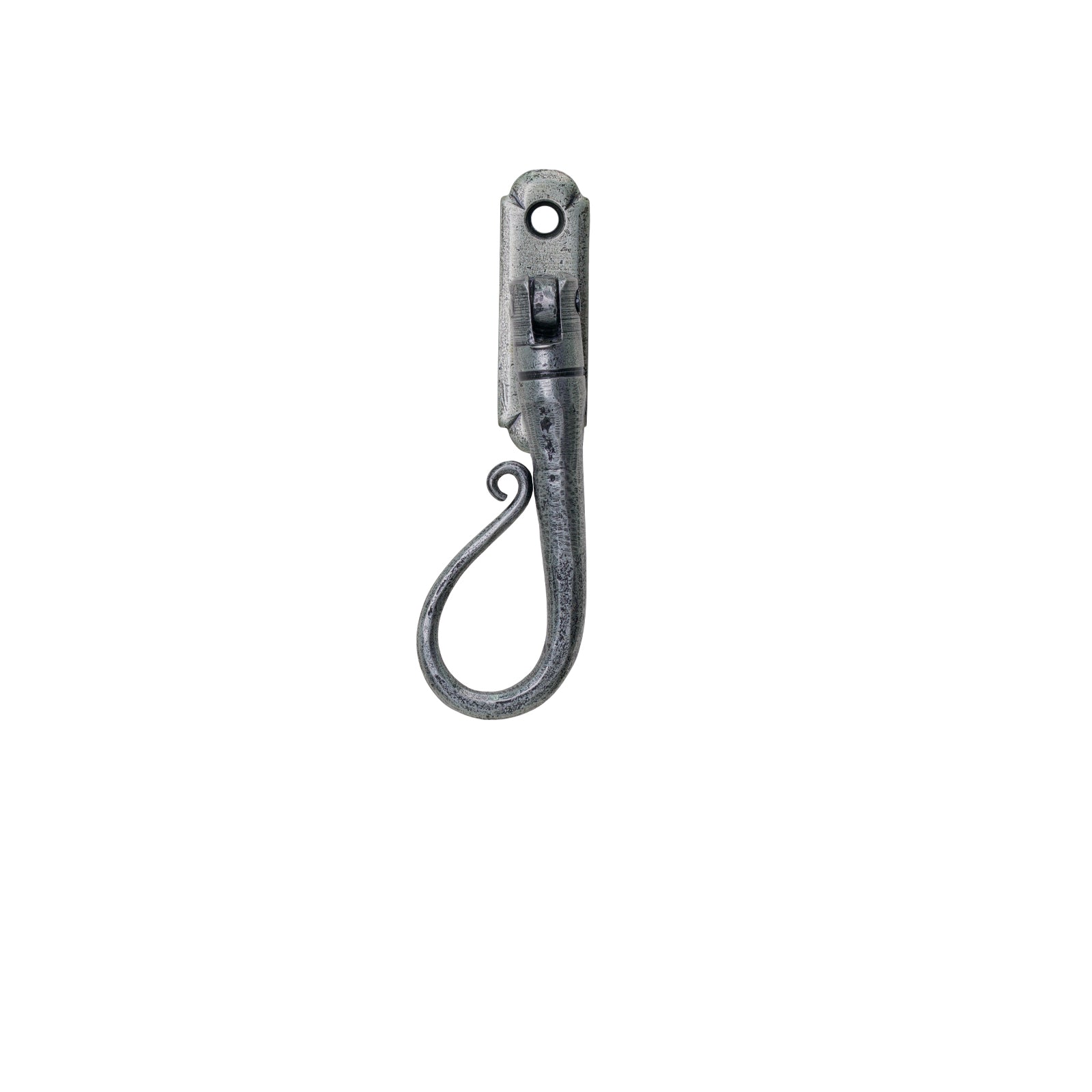LH Pewter Patina Shepherd's Crook Espagnolette