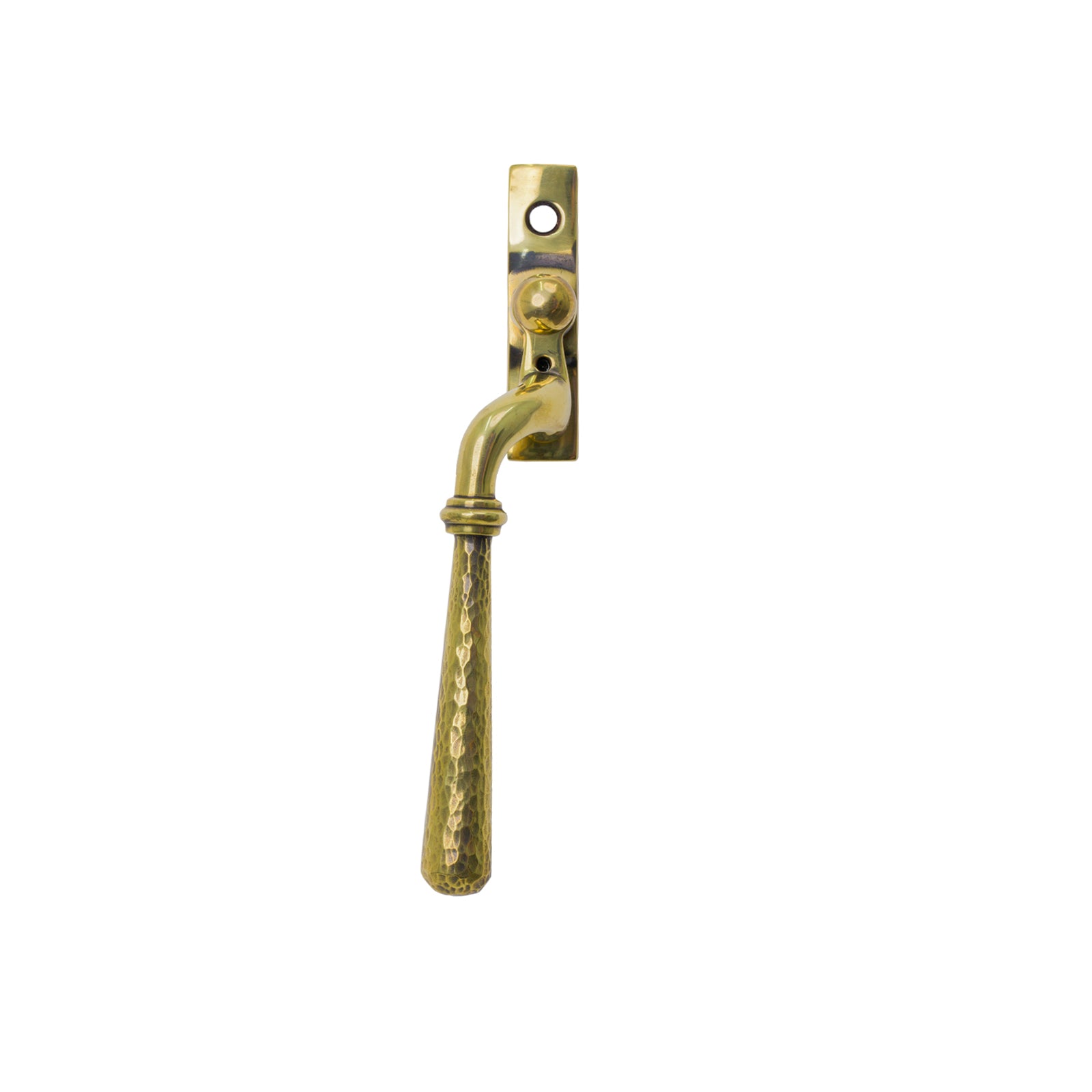 LH Aged Brass Hammered Newbury Espagnolette